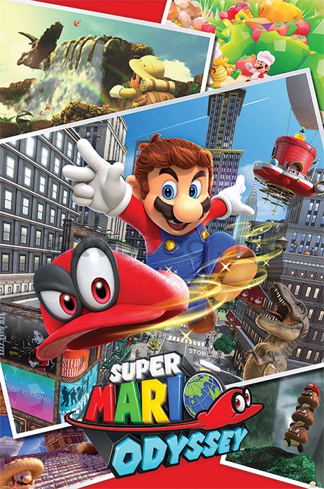Poster - Super Mario Odyssey (Collage) 
