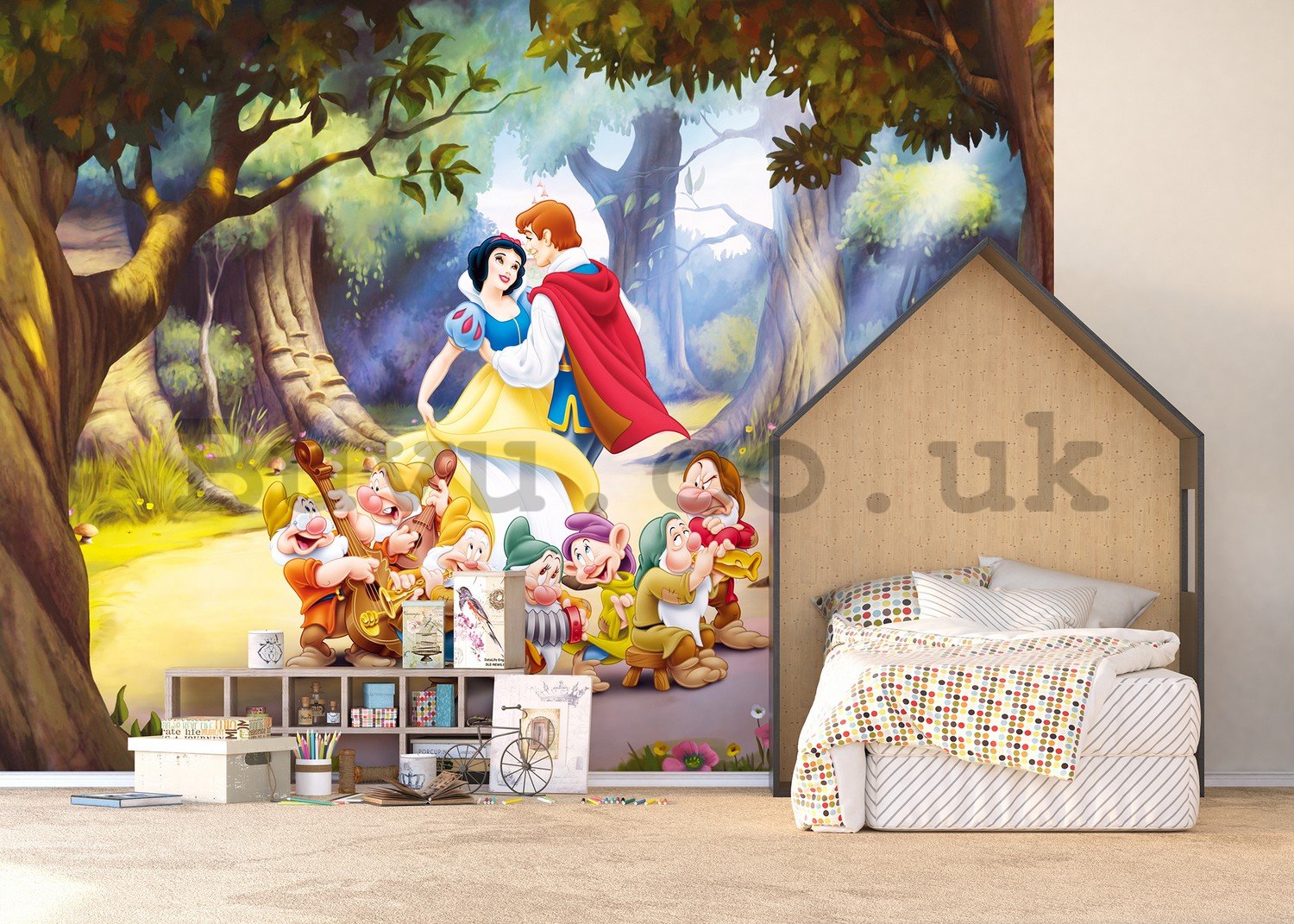 Wall Mural: Snow White and the Seven Dwarfs - 360x254 cm