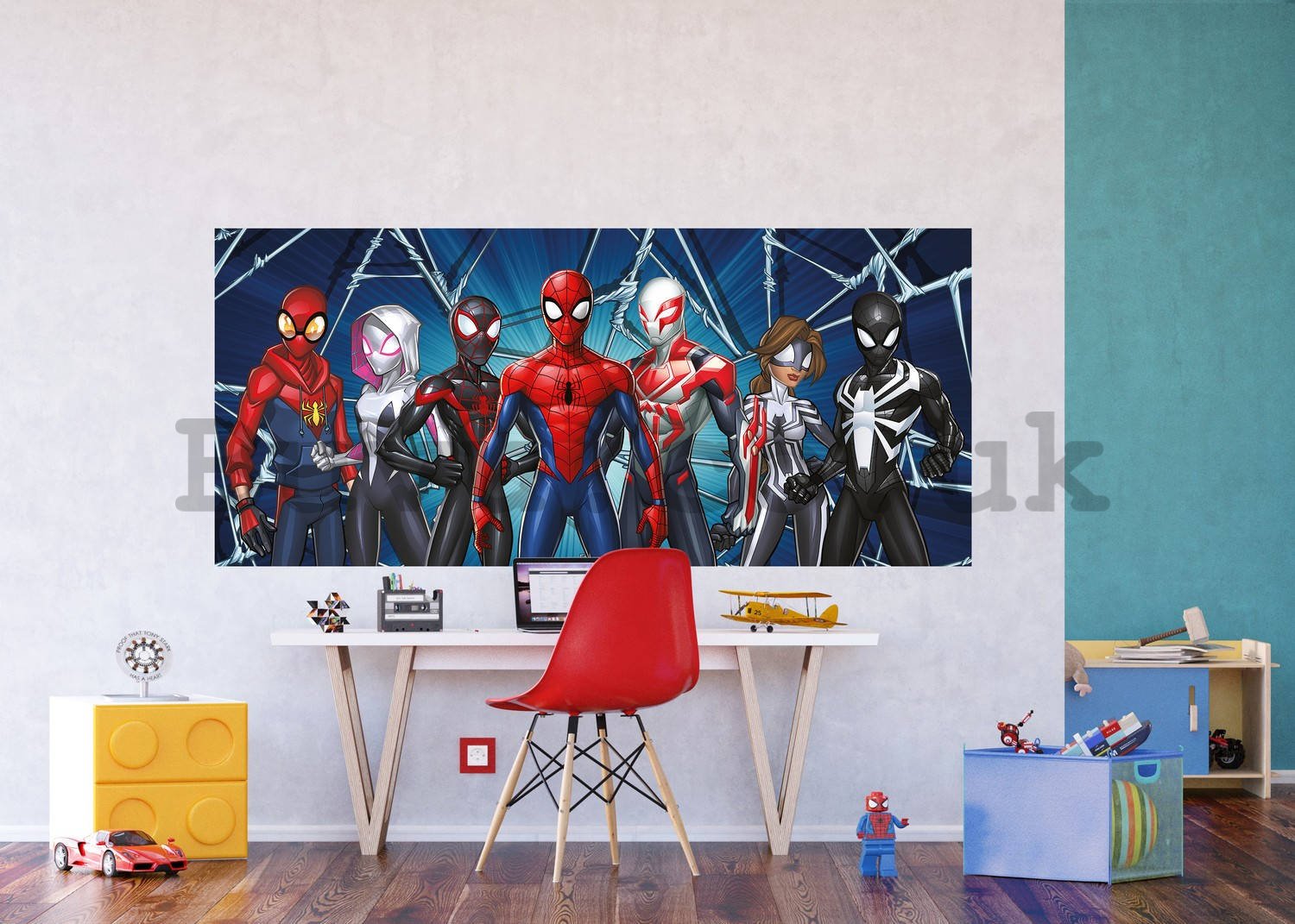 Wall mural vlies: Spiderman Spider-Verse (1) - 202x90 cm