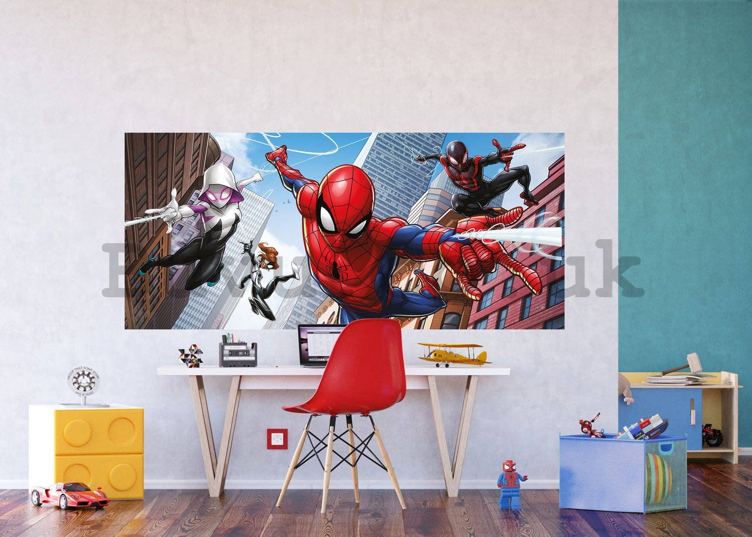 Wall mural vlies: Spiderman Spider-Verse (2) - 202x90 cm