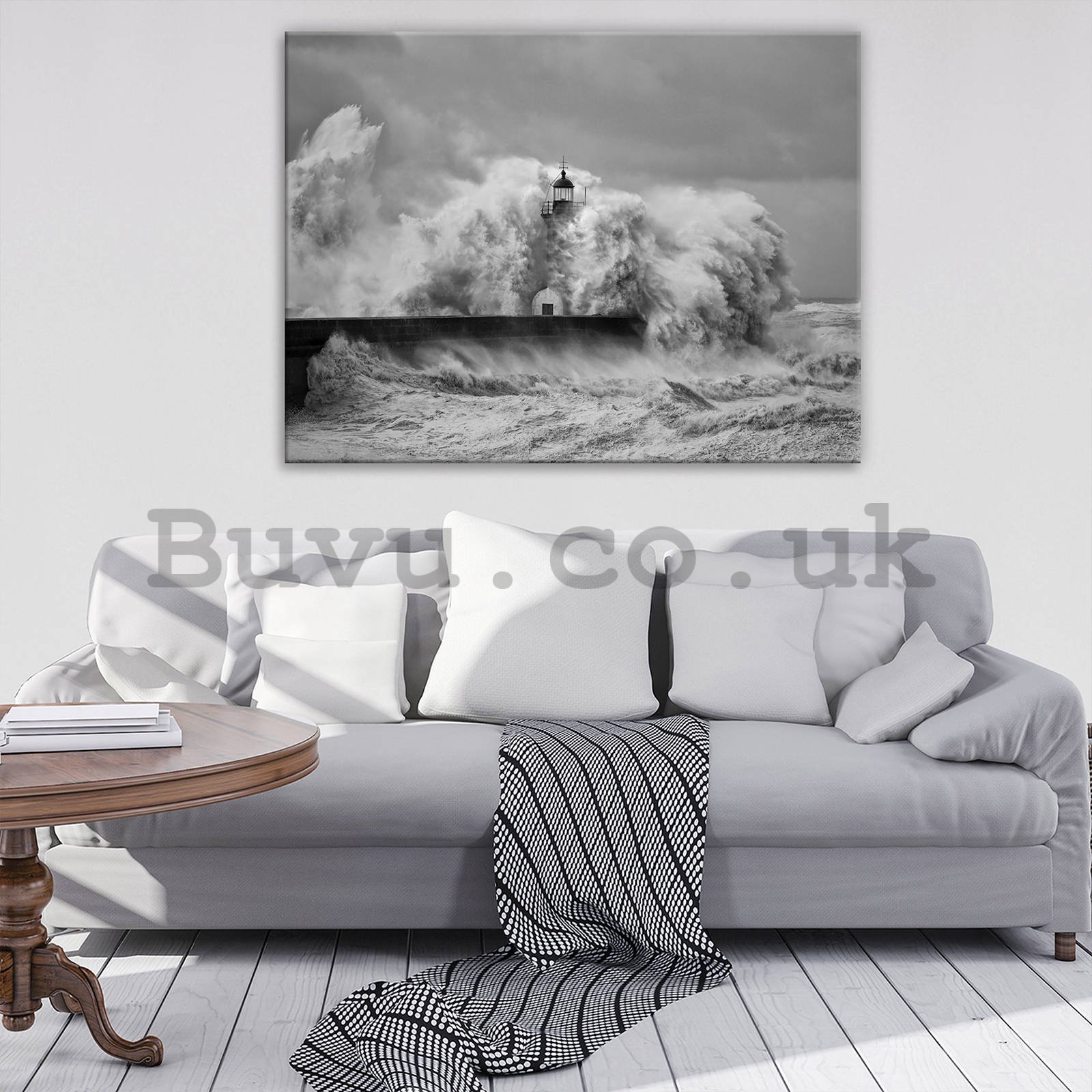 Painting on canvas: Storm wave (1) - 100x75 cm