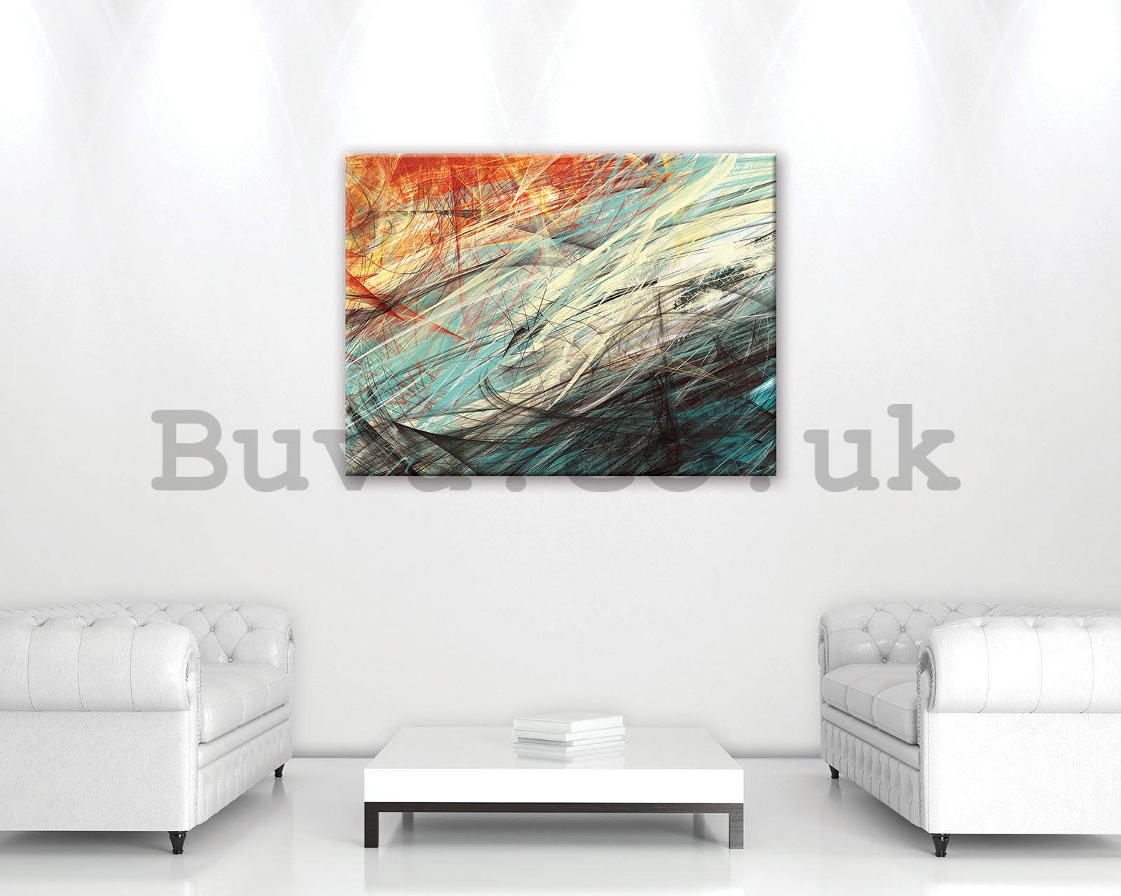 Painting on canvas: Modern Abstraction (1) - 80x60 cm