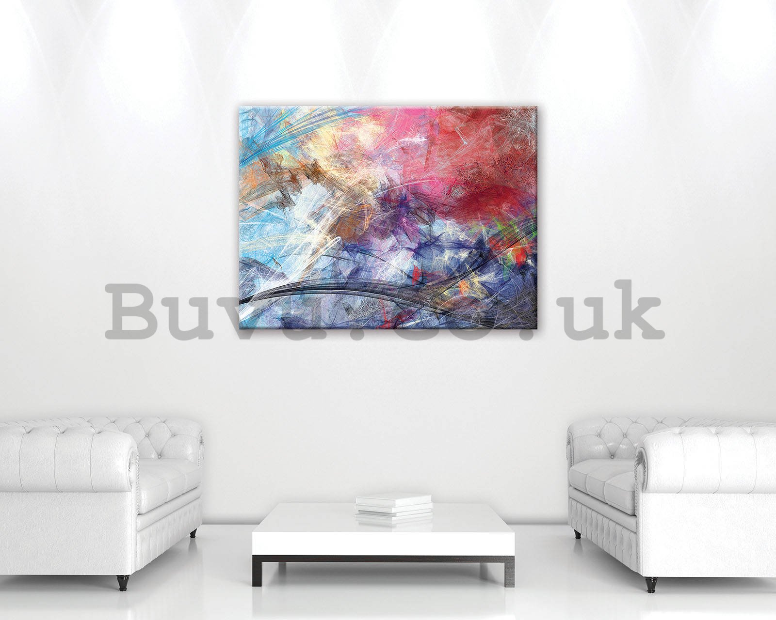 Painting on canvas: Modern abstraction (4) - 80x60 cm