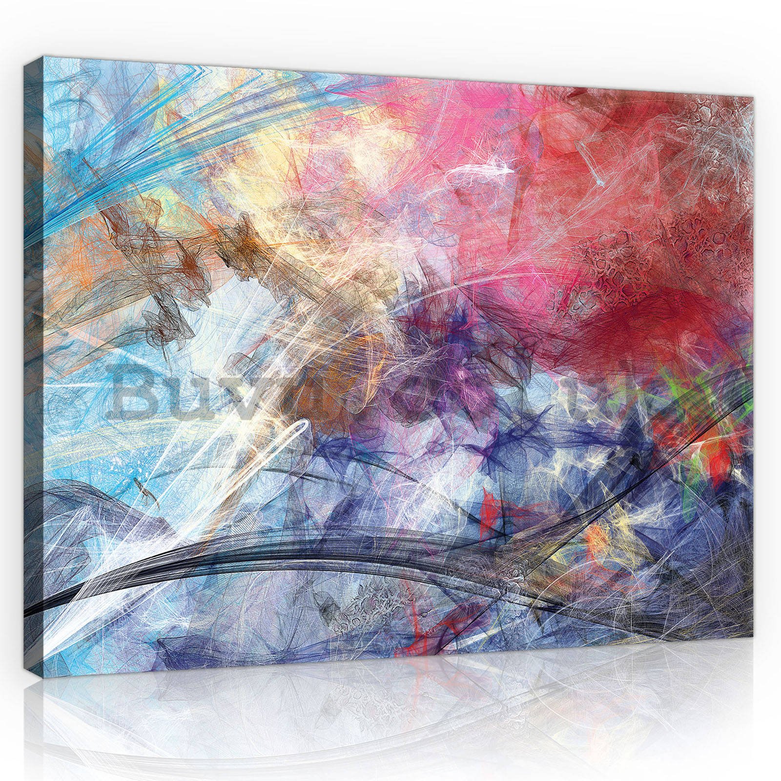 Painting on canvas: Modern abstraction (4) - 80x60 cm