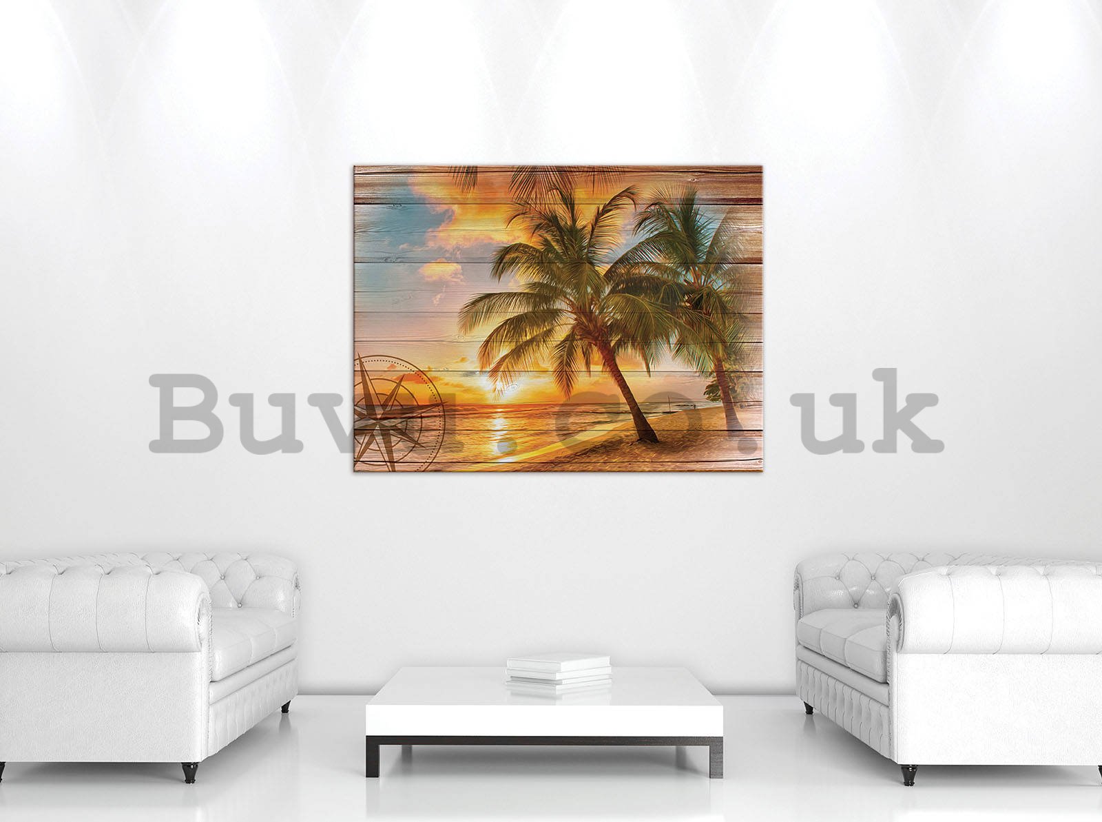 Painting on canvas: Sunset in paradise (2) - 80x60 cm