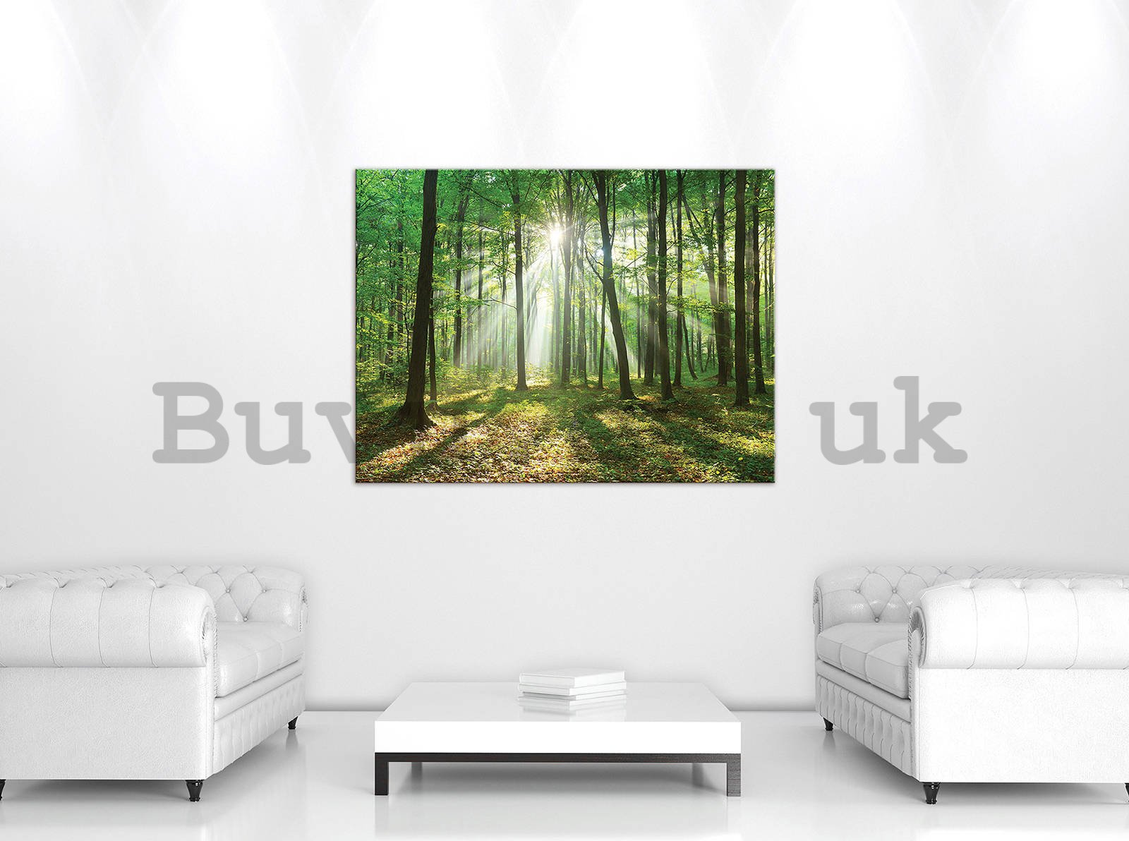 Painting on canvas: Sun in the Forest (3) - 80x60 cm