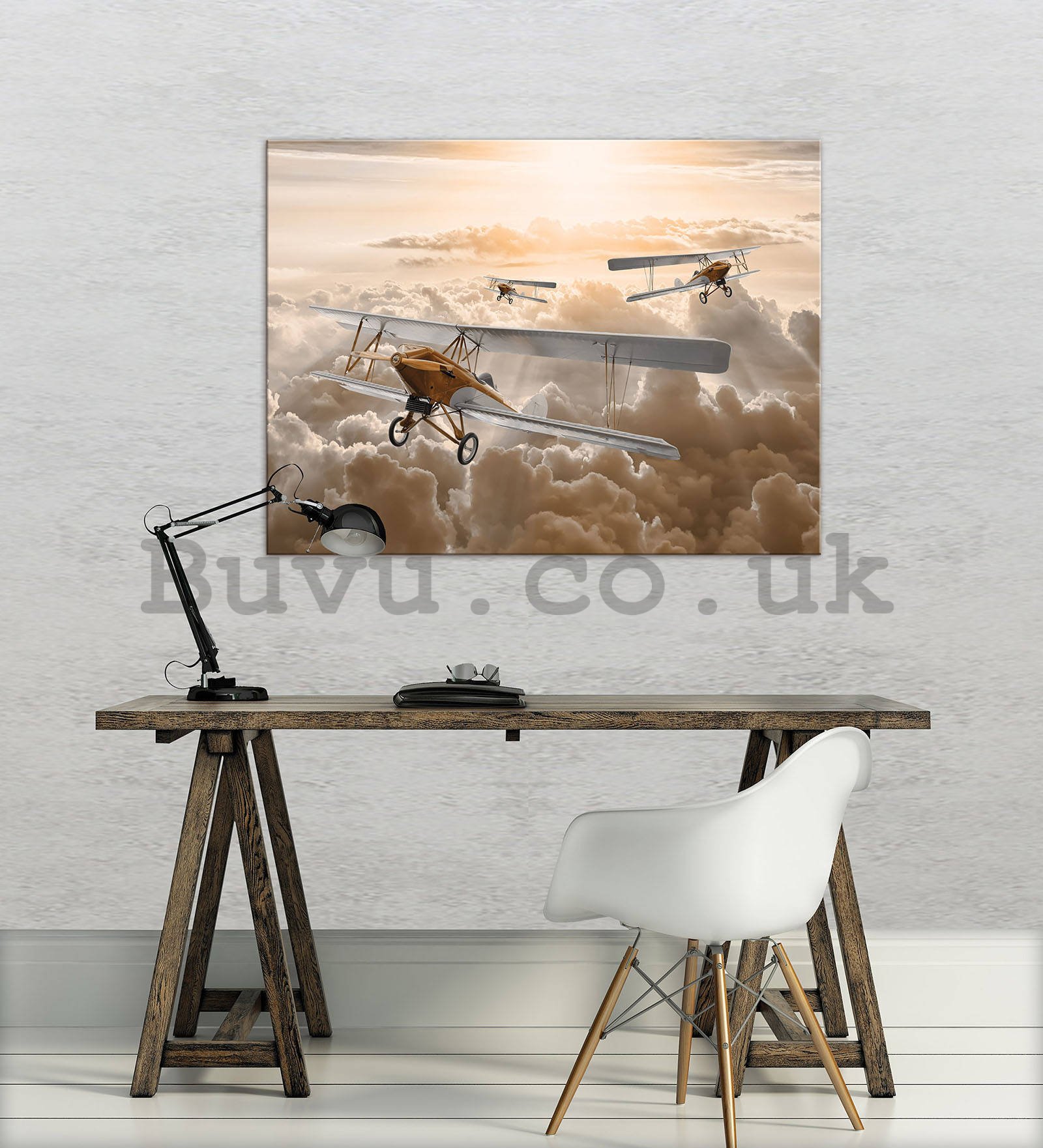 Painting on canvas: Biplanes - 80x60 cm