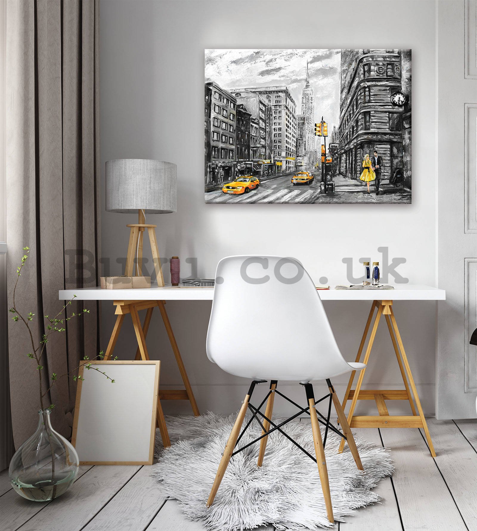 Painting on canvas: New York (painted) - 80x60 cm