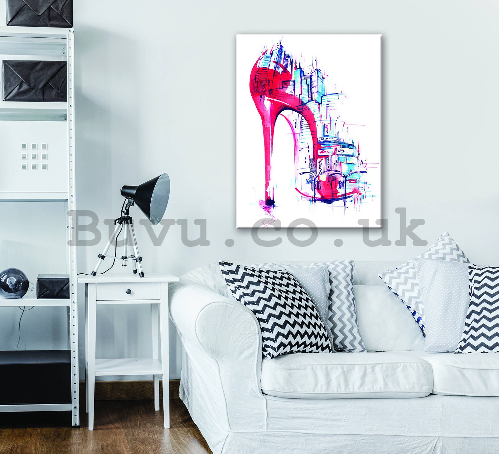 Painting on canvas: Shoe (abstract painting) - 80x60 cm
