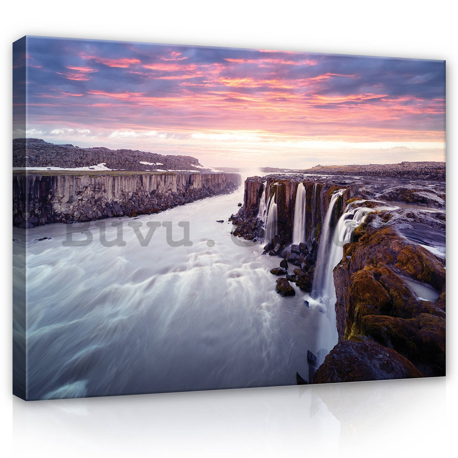 Painting on canvas: Selfoss, Iceland - 80x60 cm