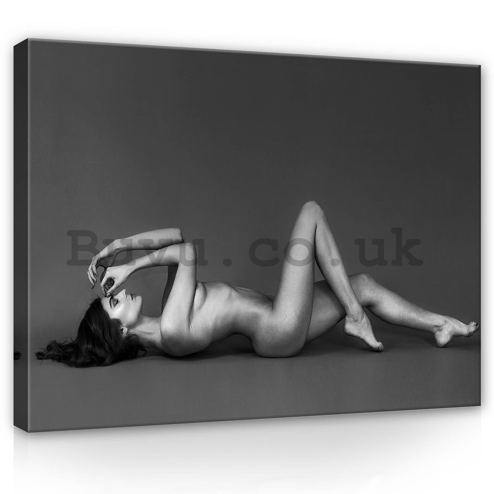 Painting on canvas: Erotic pose (1) - 80x60 cm