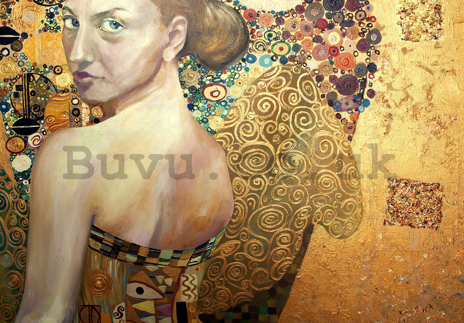 Wall mural vlies: Beauty (oil painting) - 104x70,5 cm