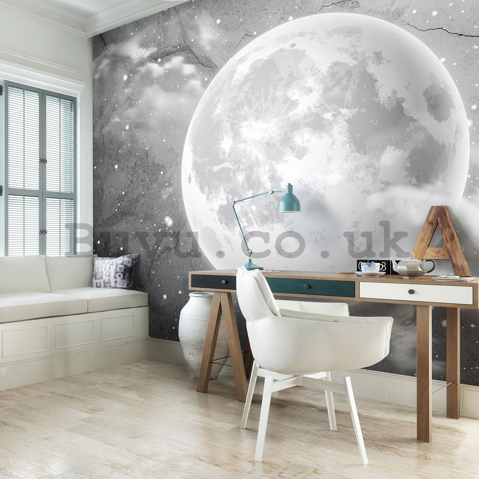 Wall Mural: Moon in the sky (1) - 368x254 cm