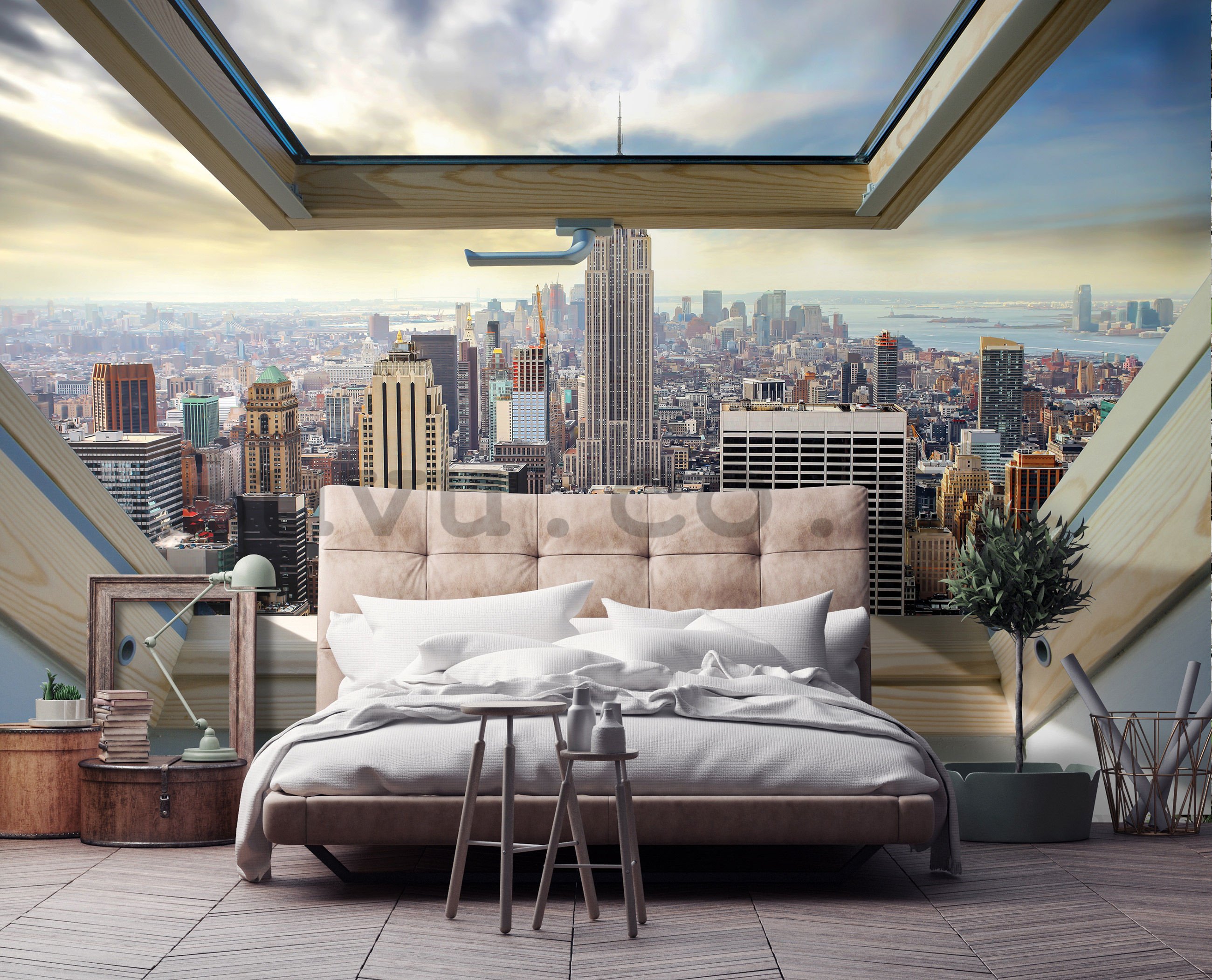 Wall Mural: Skylight on Manhattan - 368x254 cm