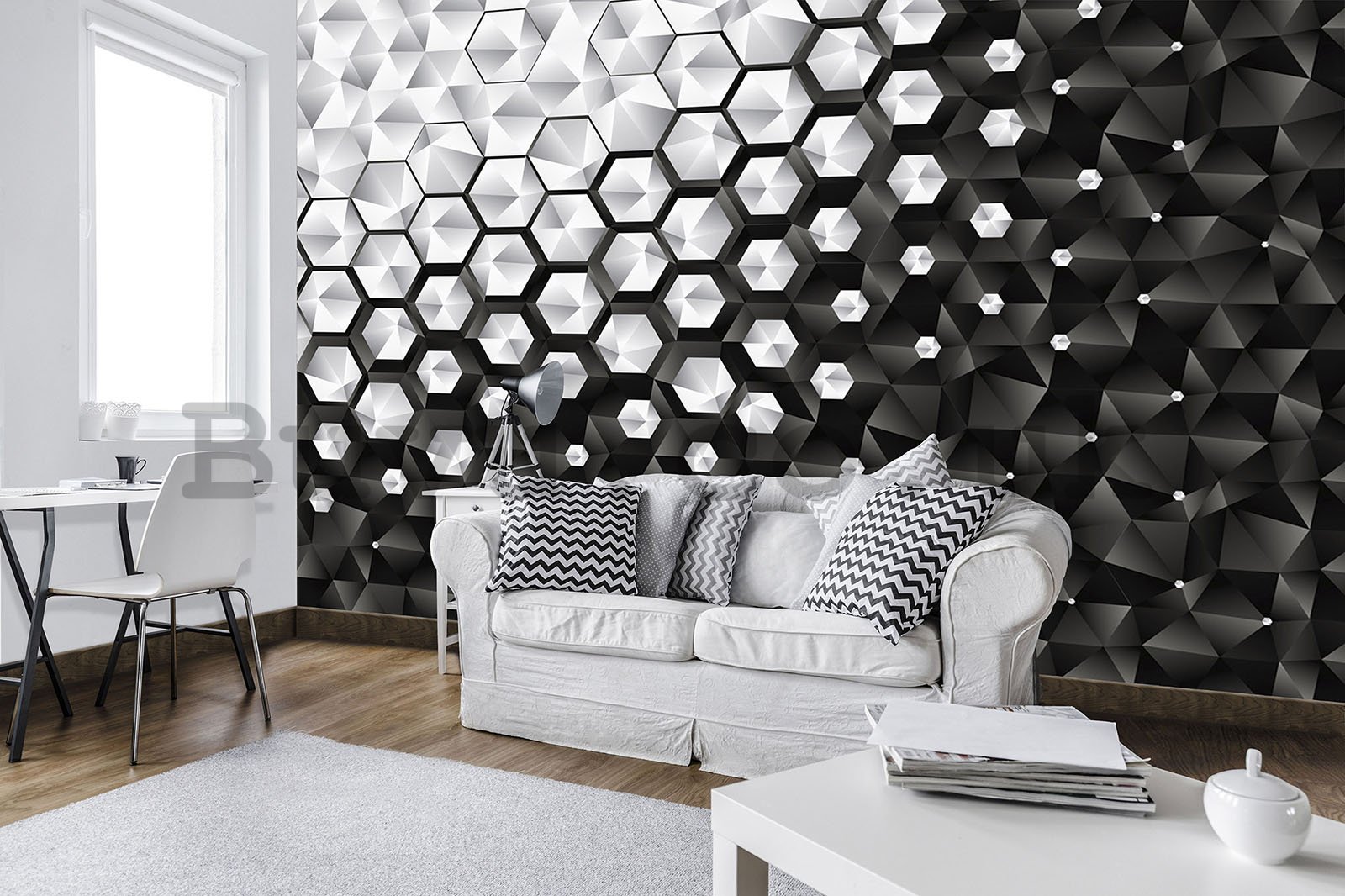 Wall Mural: 3D Abstraction (3) - 460x300 cm