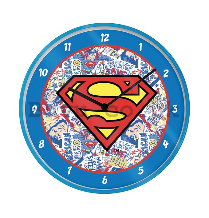 Wall clock - Superman (logo)