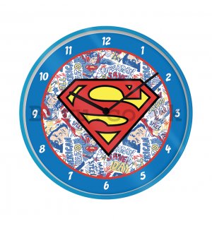 Wall clock - Superman (logo)