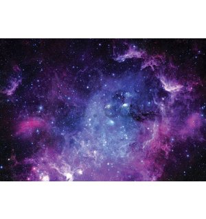 Wall mural vlies: Purple Nebula (1) - 254x184 cm