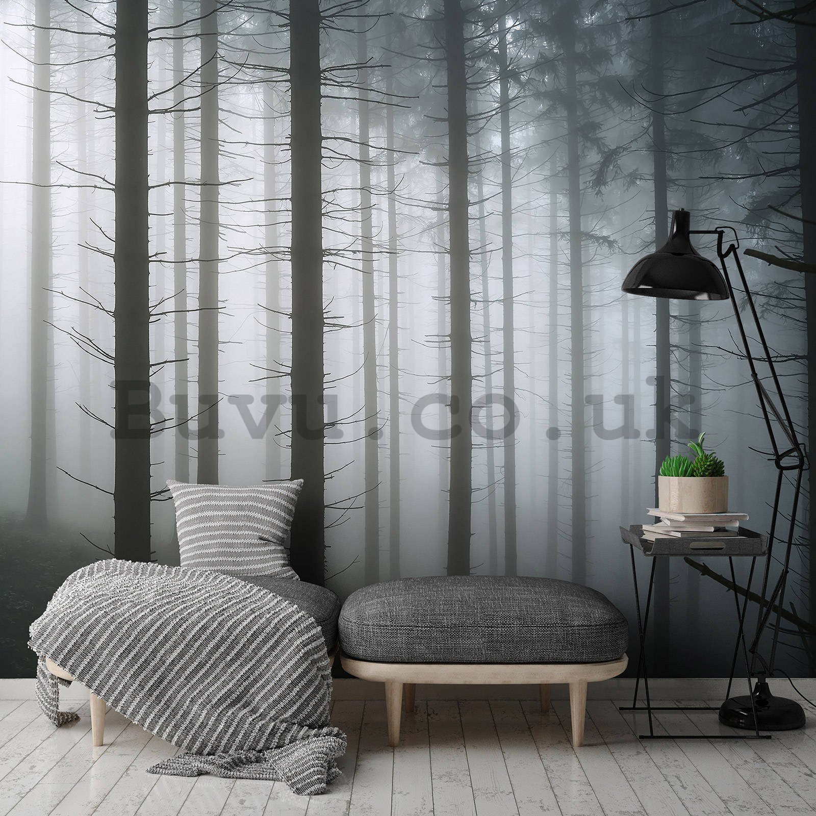 Wall mural vlies: Haunted Forest (1) - 254x184 cm