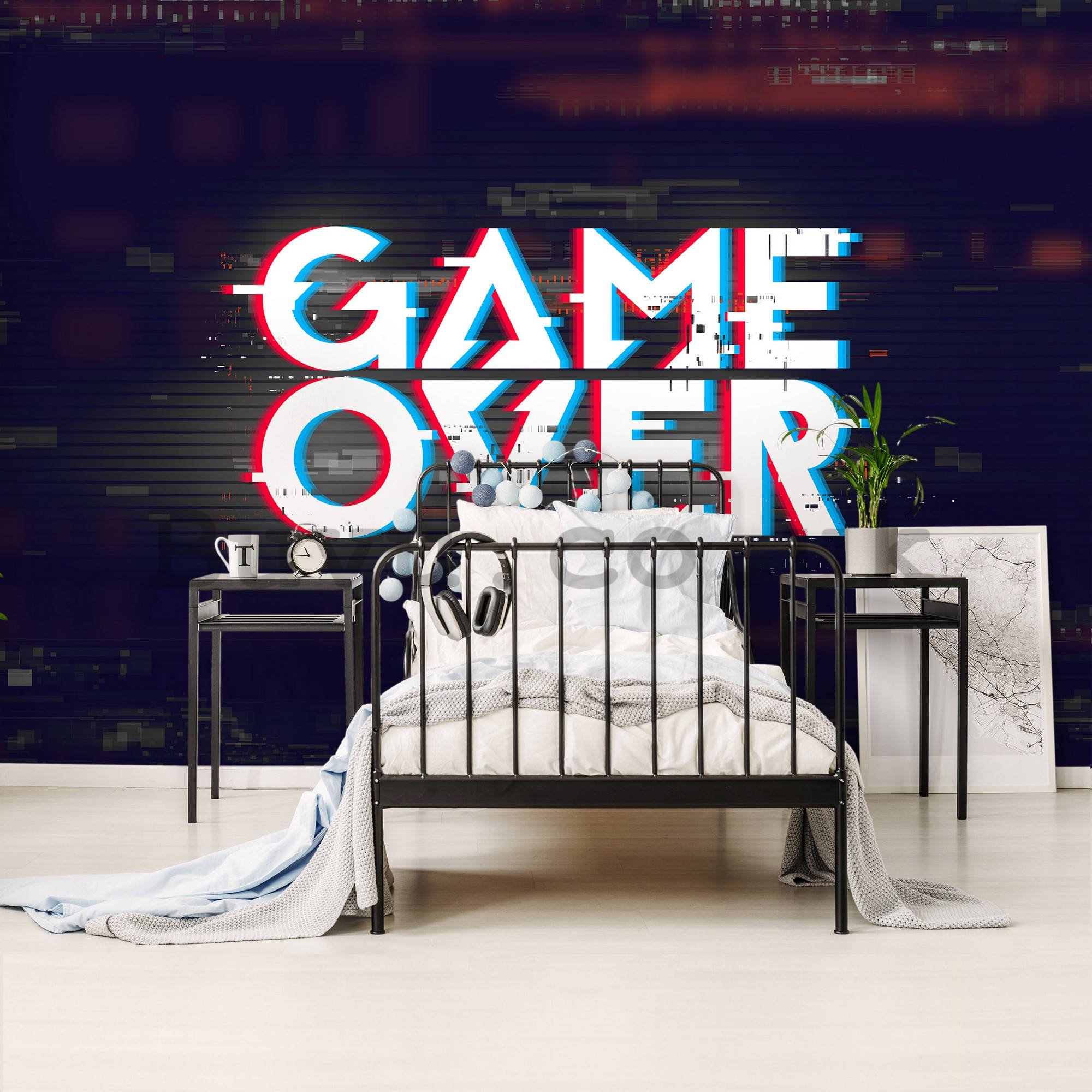 Wall mural vlies: Game Over - 254x184 cm