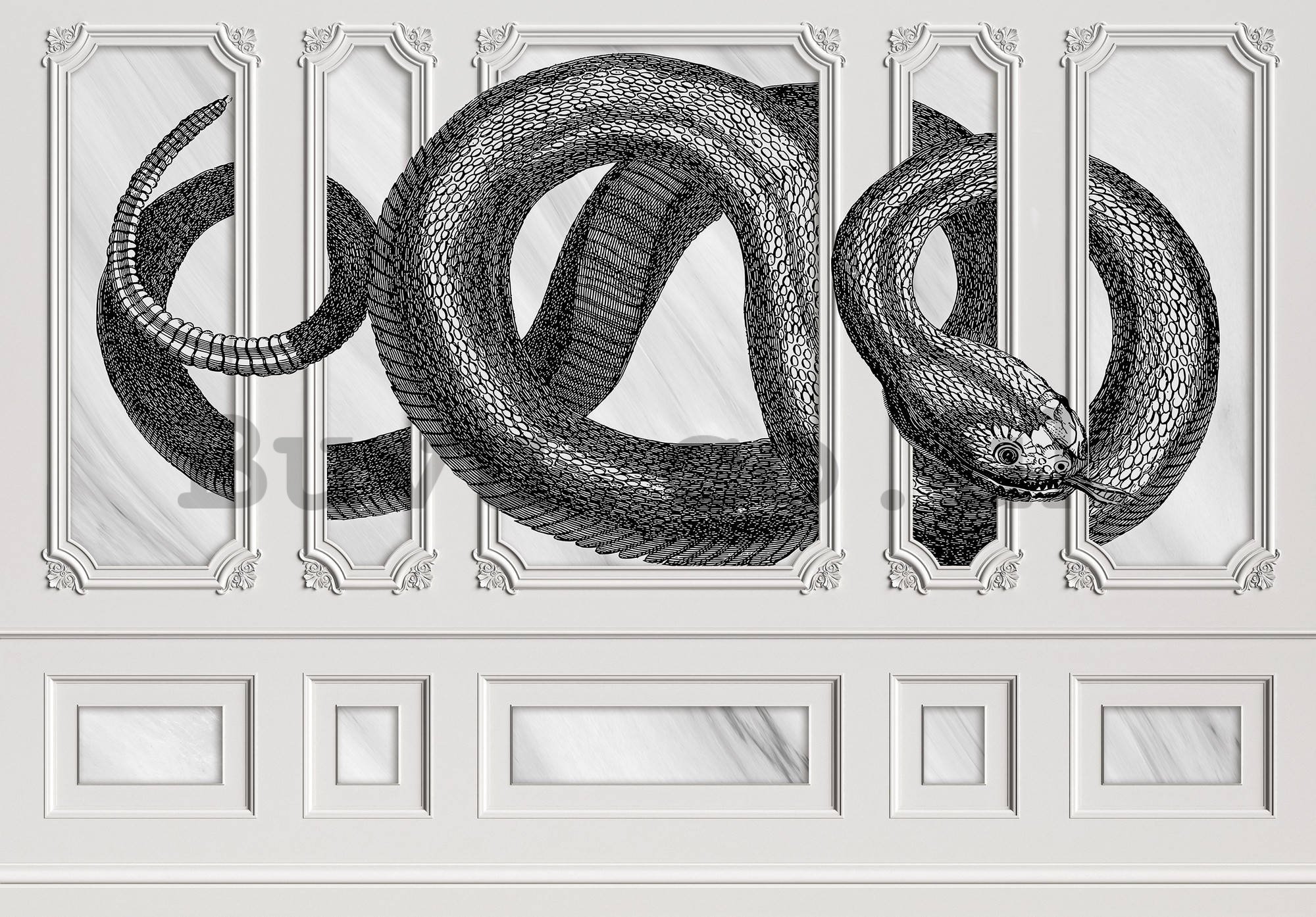 Wall mural vlies: Serpent decoration - 254x184 cm