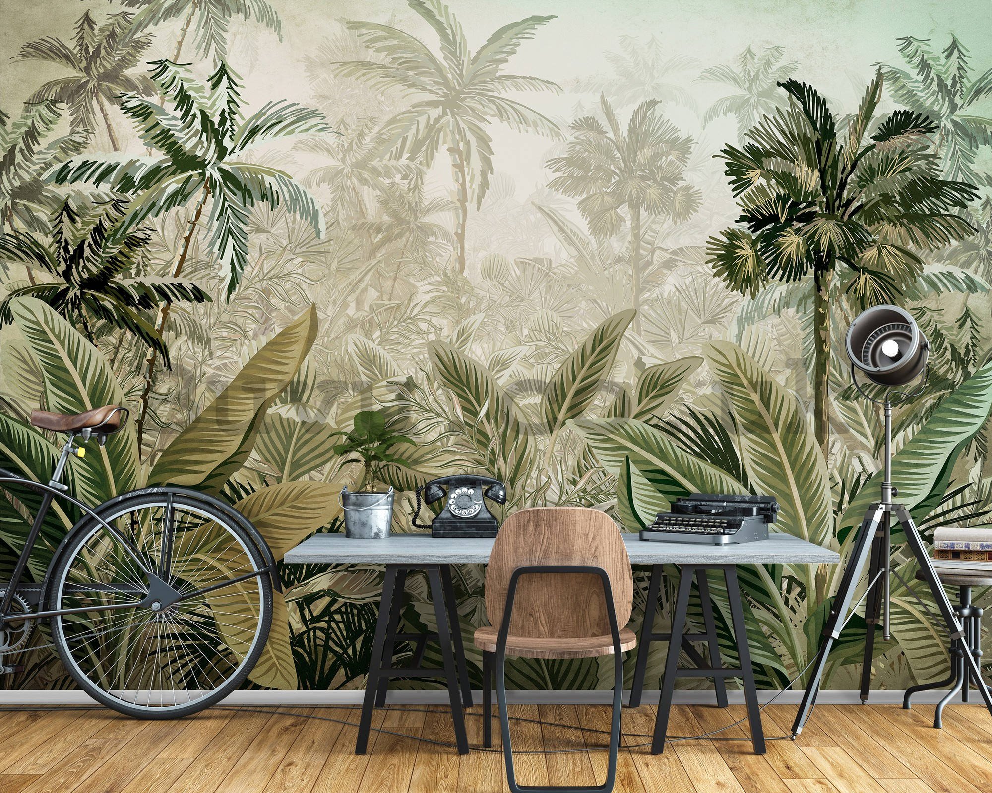 Wall mural vlies: Tropical vegetation - 254x184 cm