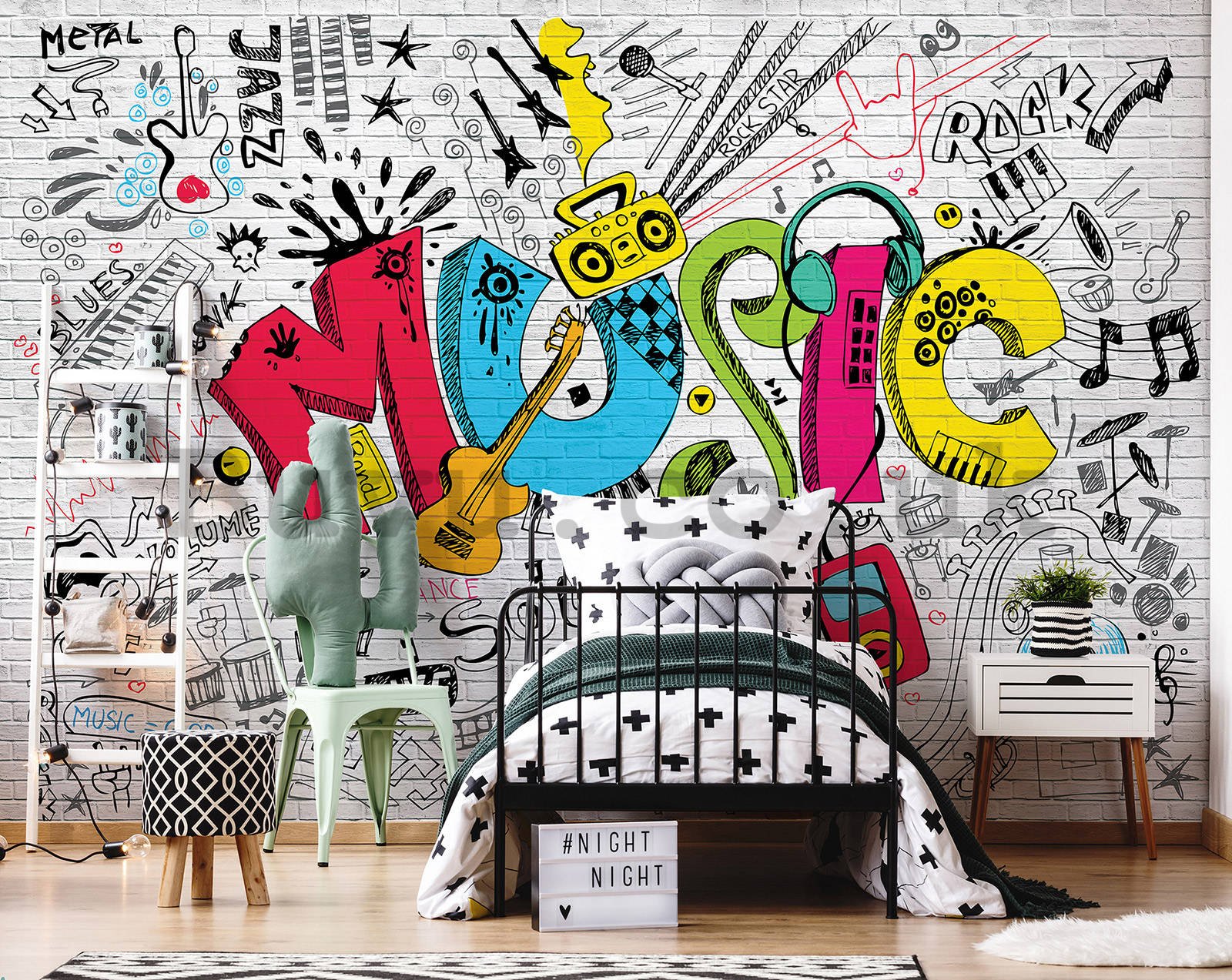 Wall mural vlies: MUSIC - 368x254 cm