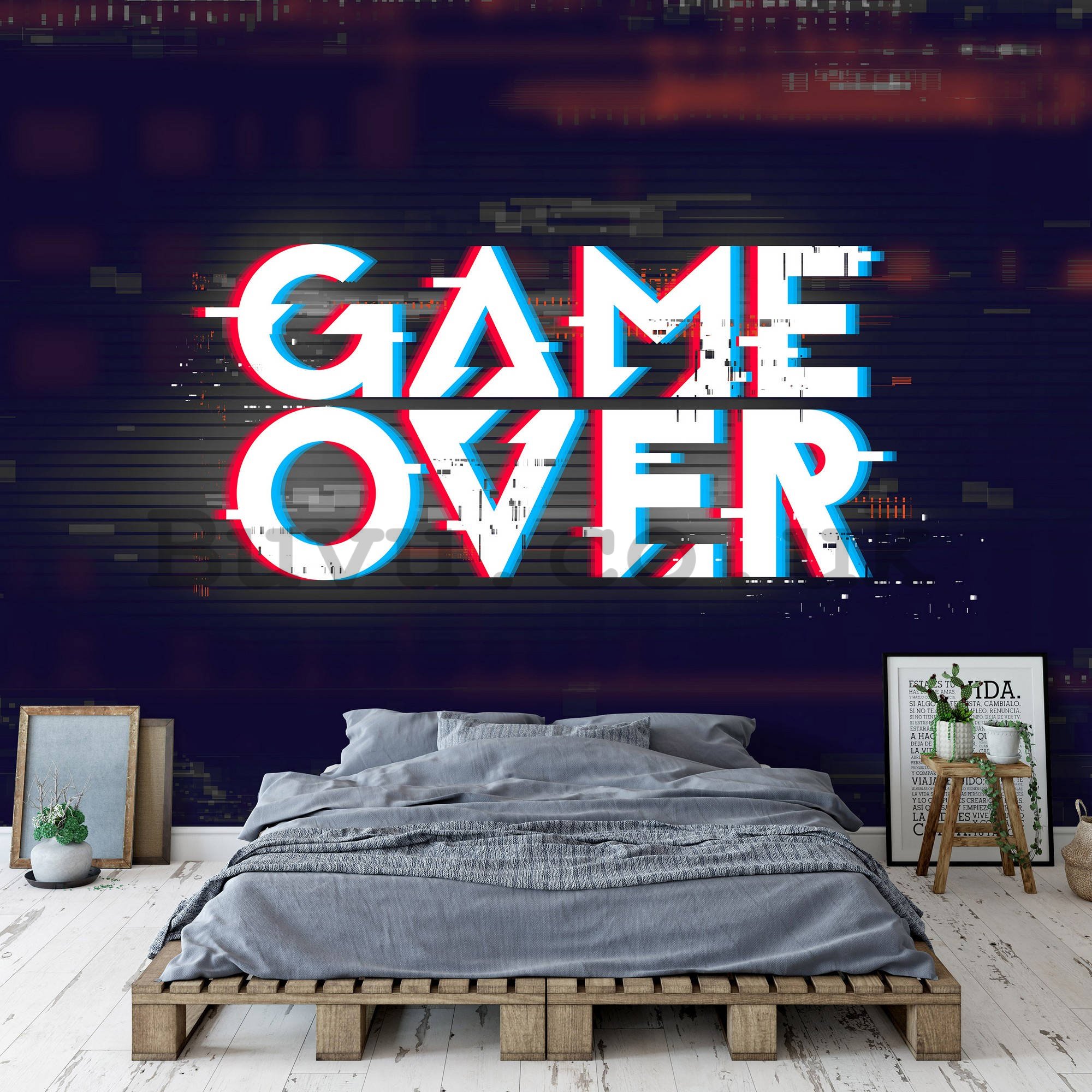 Wall mural vlies: Game Over - 368x254 cm