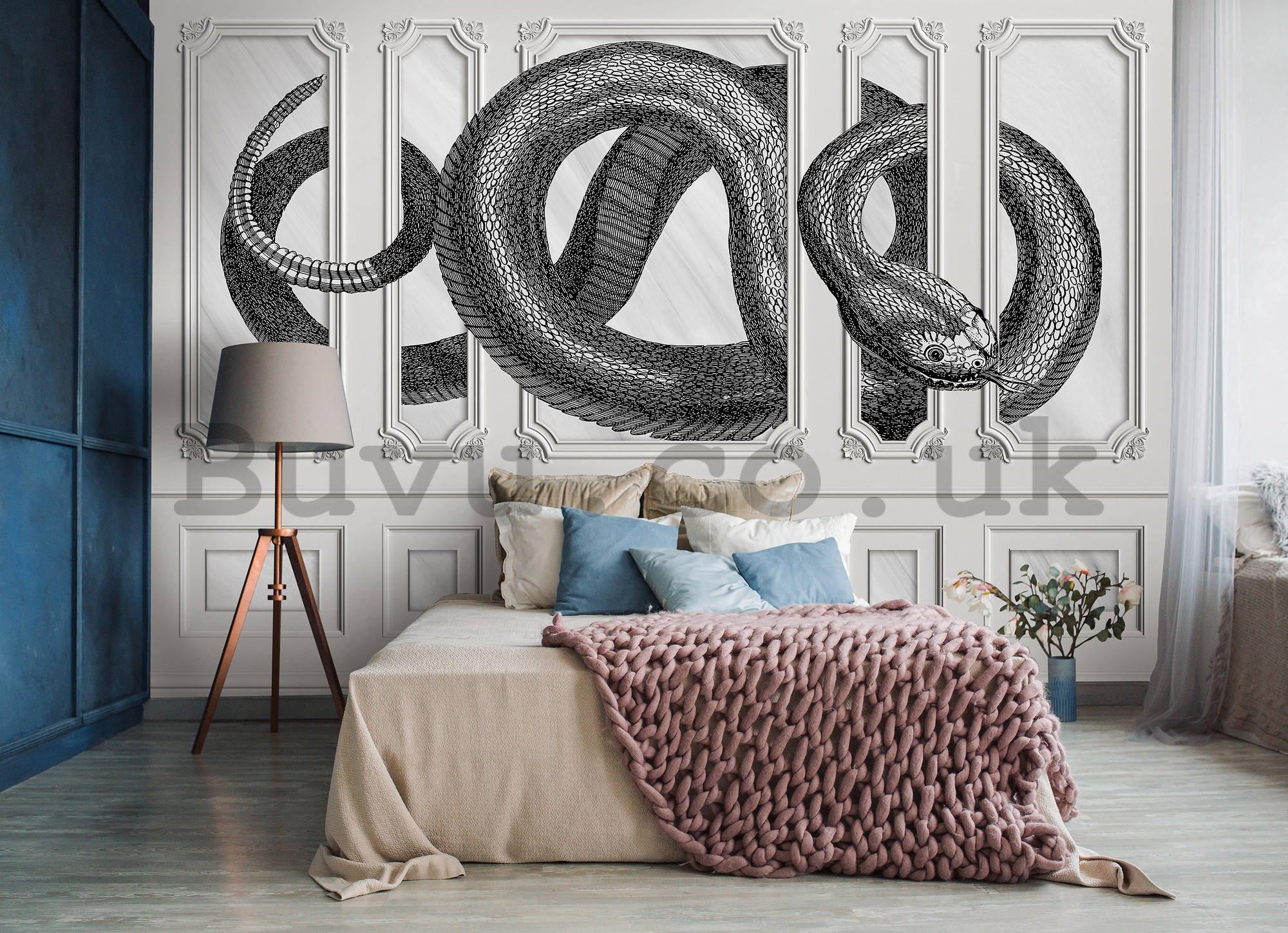 Wall mural vlies: Serpent decoration - 368x254 cm