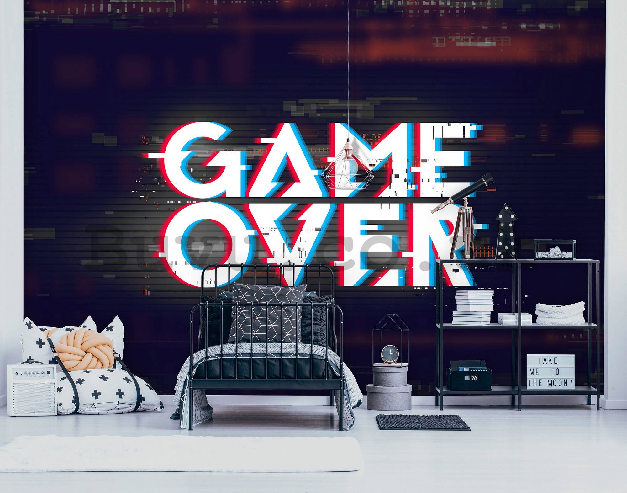 Wall mural vlies: Game Over - 152,5x104 cm