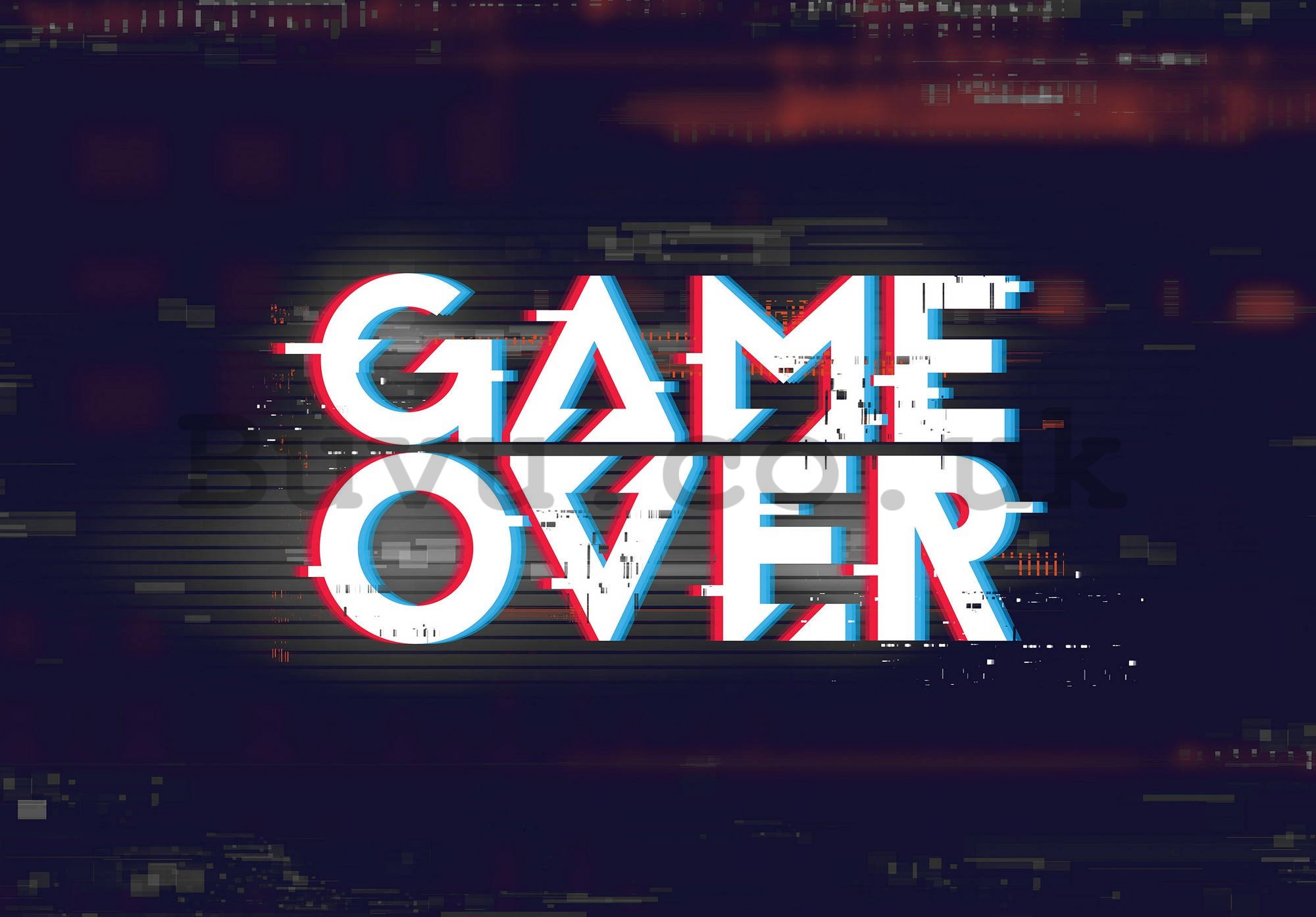 Wall mural vlies: Game Over - 104x70,5 cm