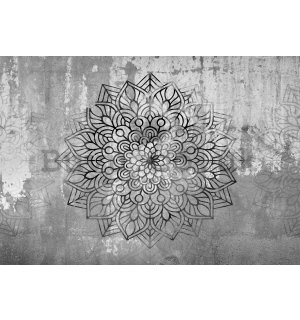Wall mural vlies: Tribal flower - 416x254 cm