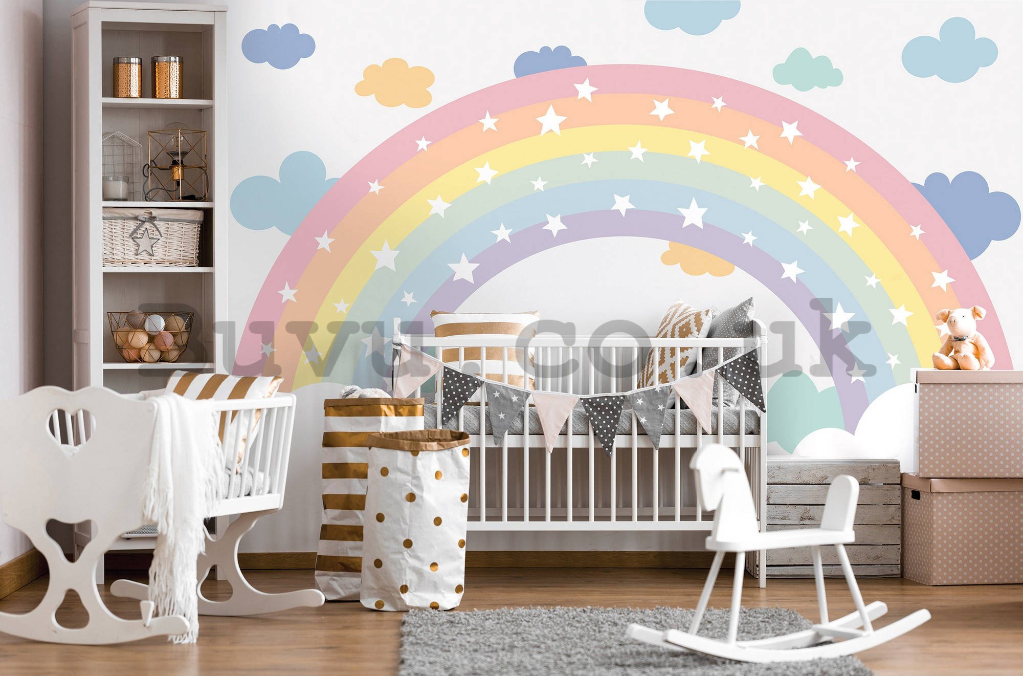 Wall mural vlies: Colorful Rainbow - 416x254 cm
