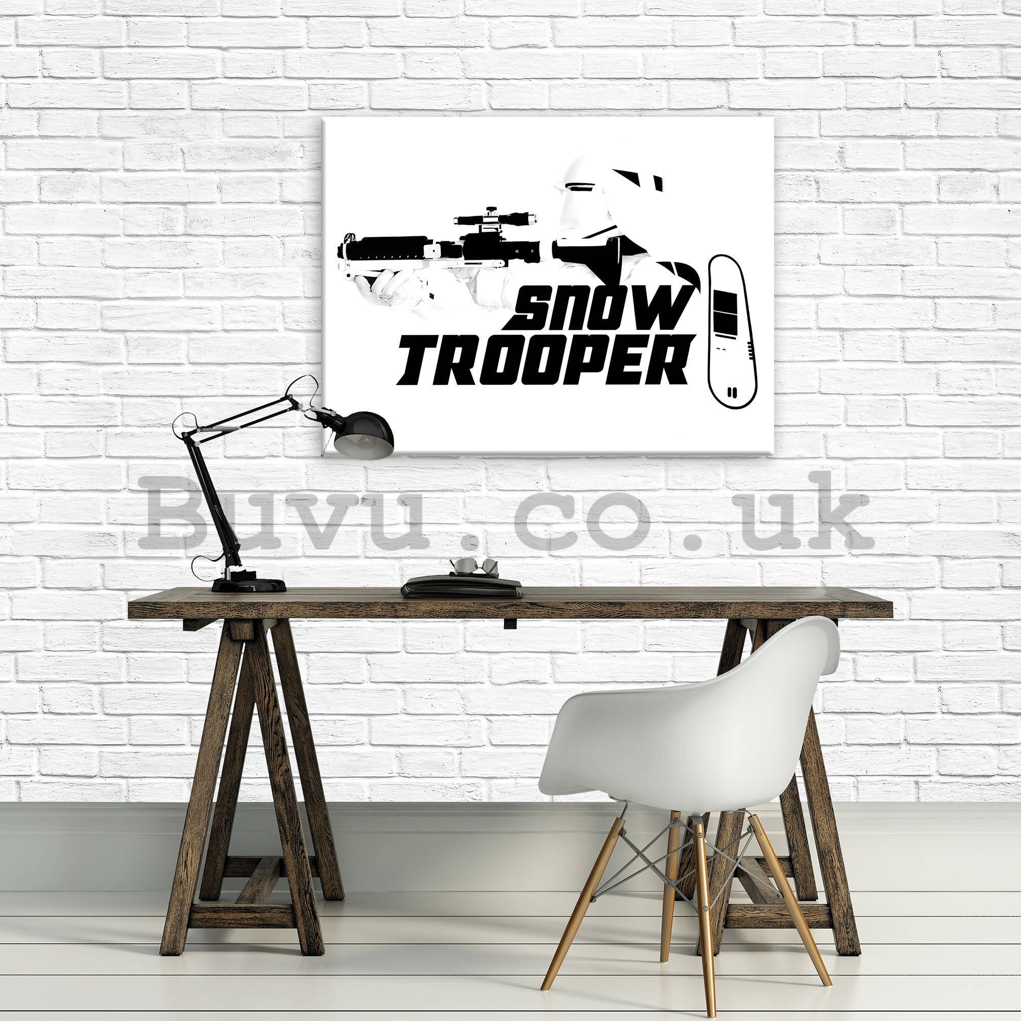 Painting on canvas: Star Wars Snow Trooper - 100x75 cm