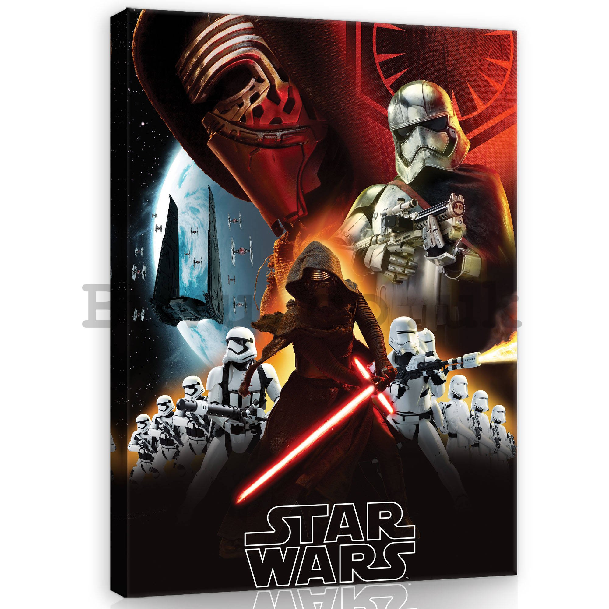 Painting on canvas: Star Wars First Order (2) - 100x75 cm
