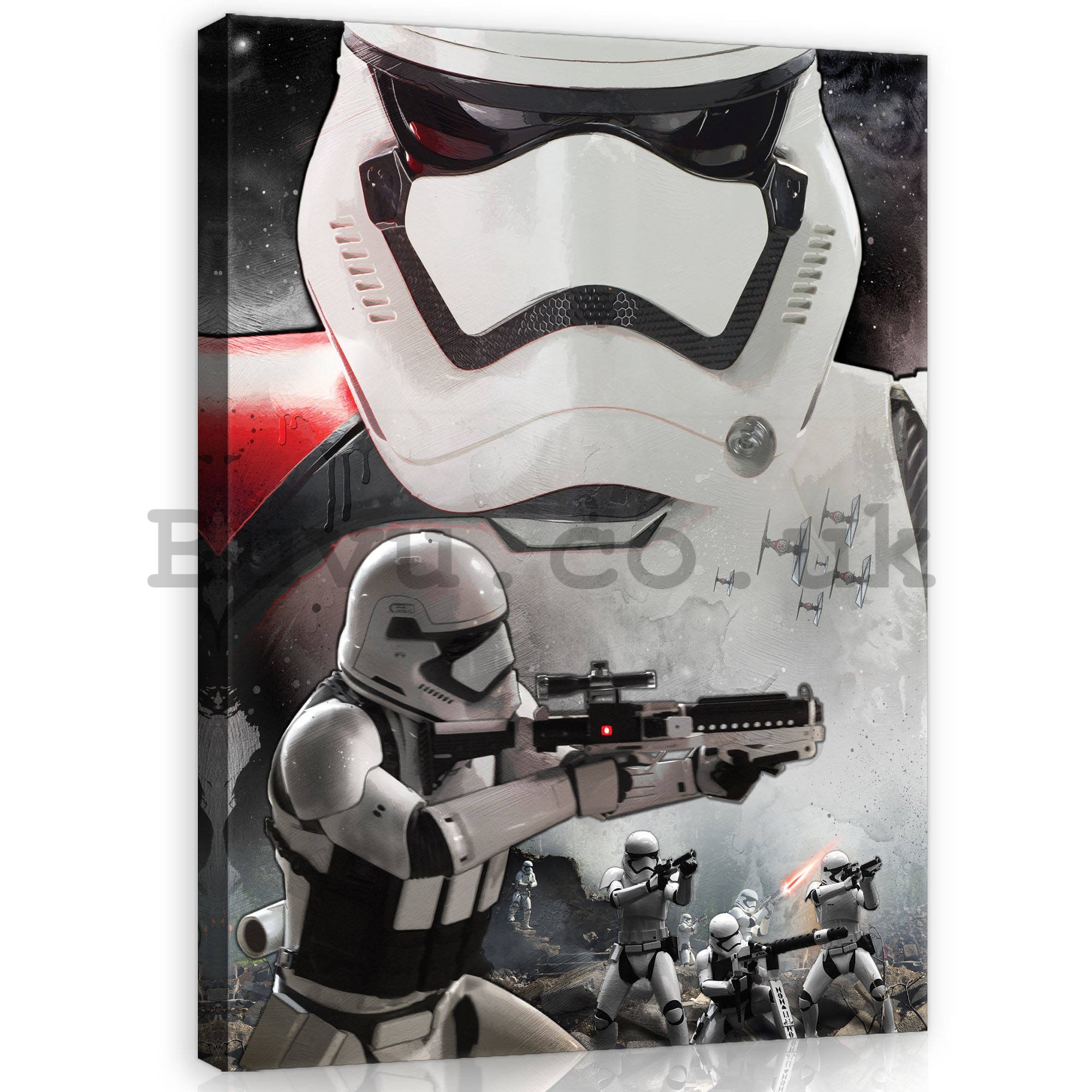 Painting on canvas: Star Wars Stormtrooper (First Order) - 100x75 cm