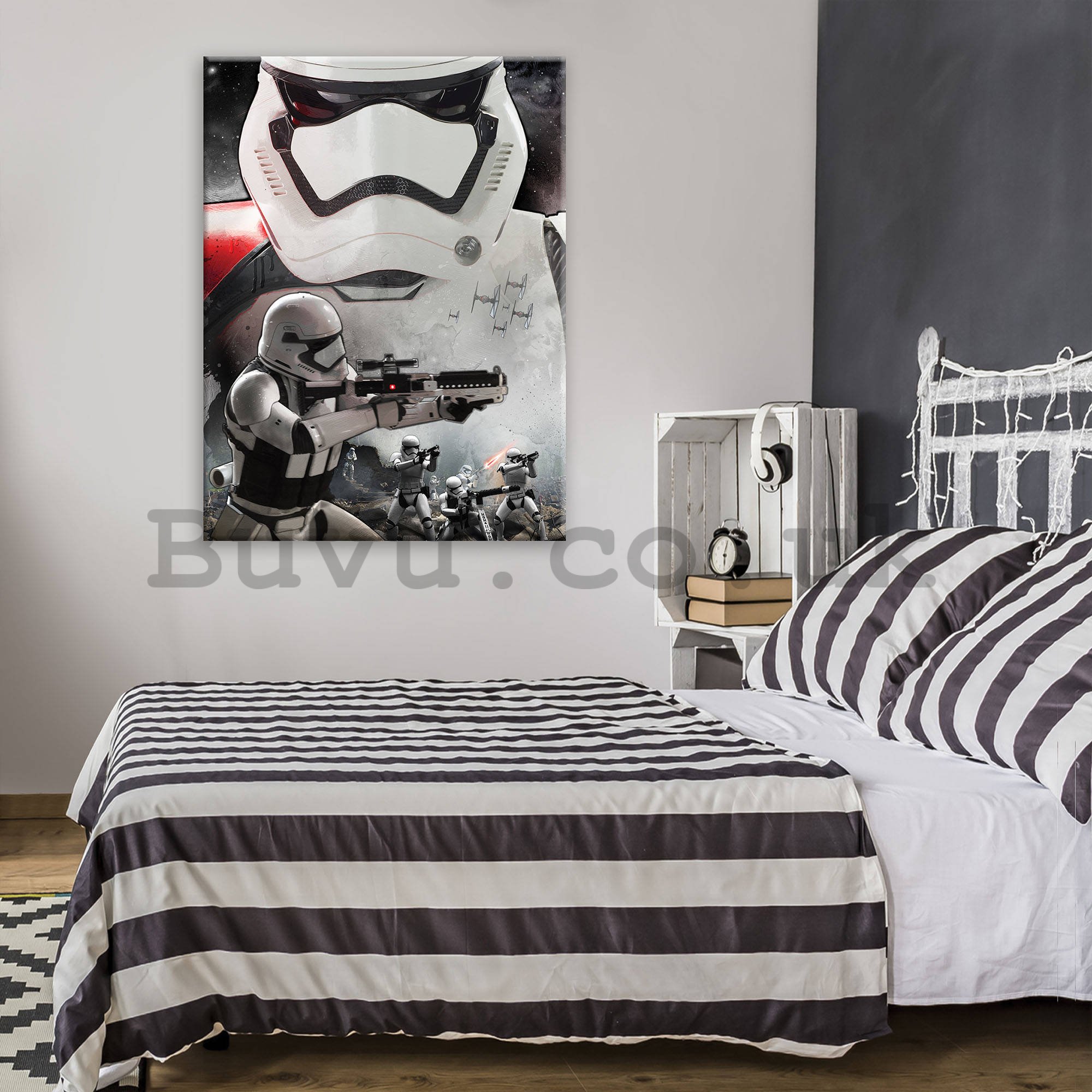 Painting on canvas: Star Wars Stormtrooper (First Order) - 100x75 cm