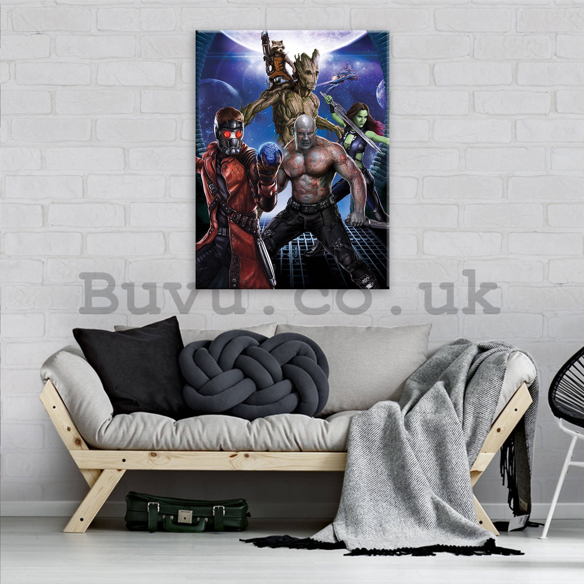Painting on canvas: Guardians of The Galaxy Team (2) - 75x100 cm