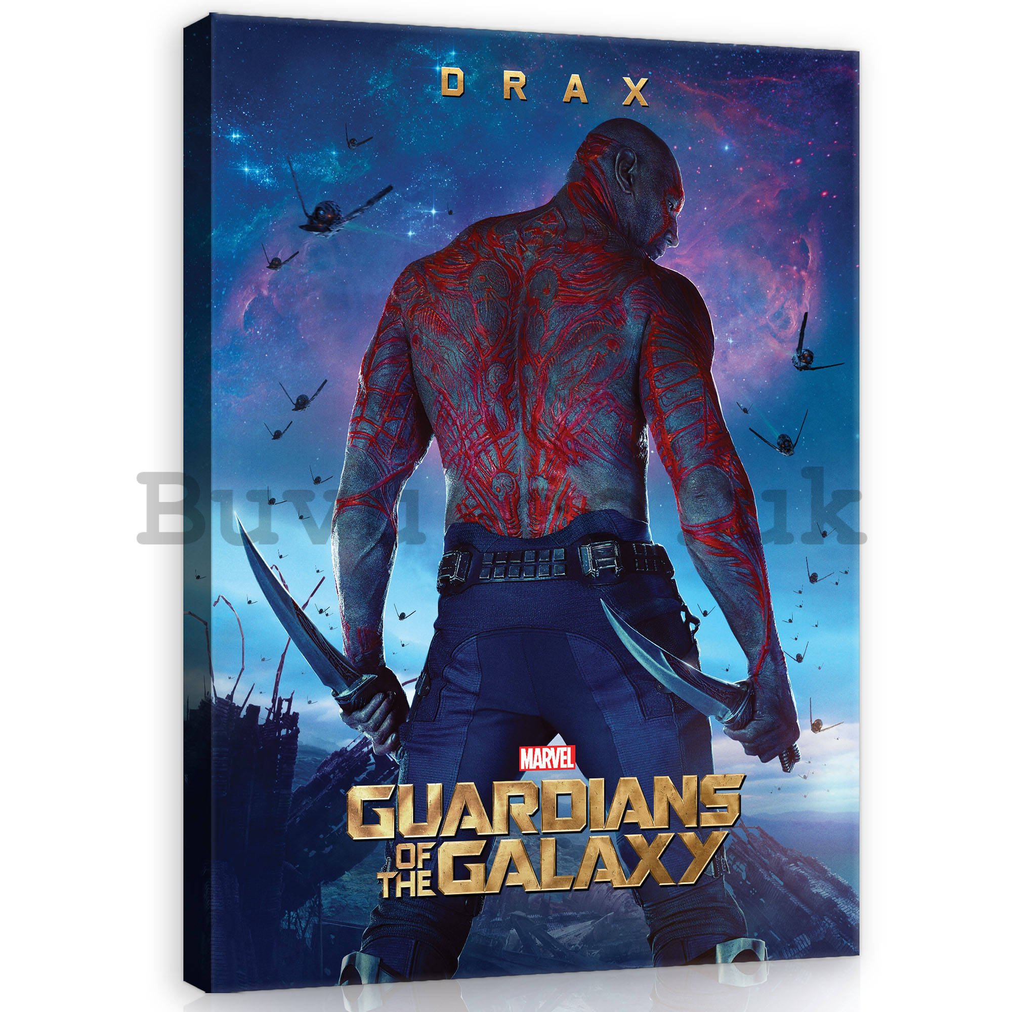Painting on canvas: Guardians of The Galaxy Drax - 75x100 cm