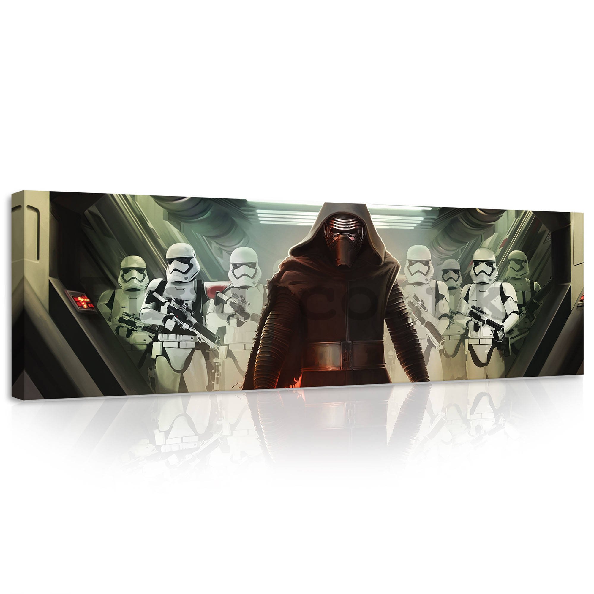 Painting on canvas: Star Wars Kylo Ren & Stormtroopers - 145x45 cm