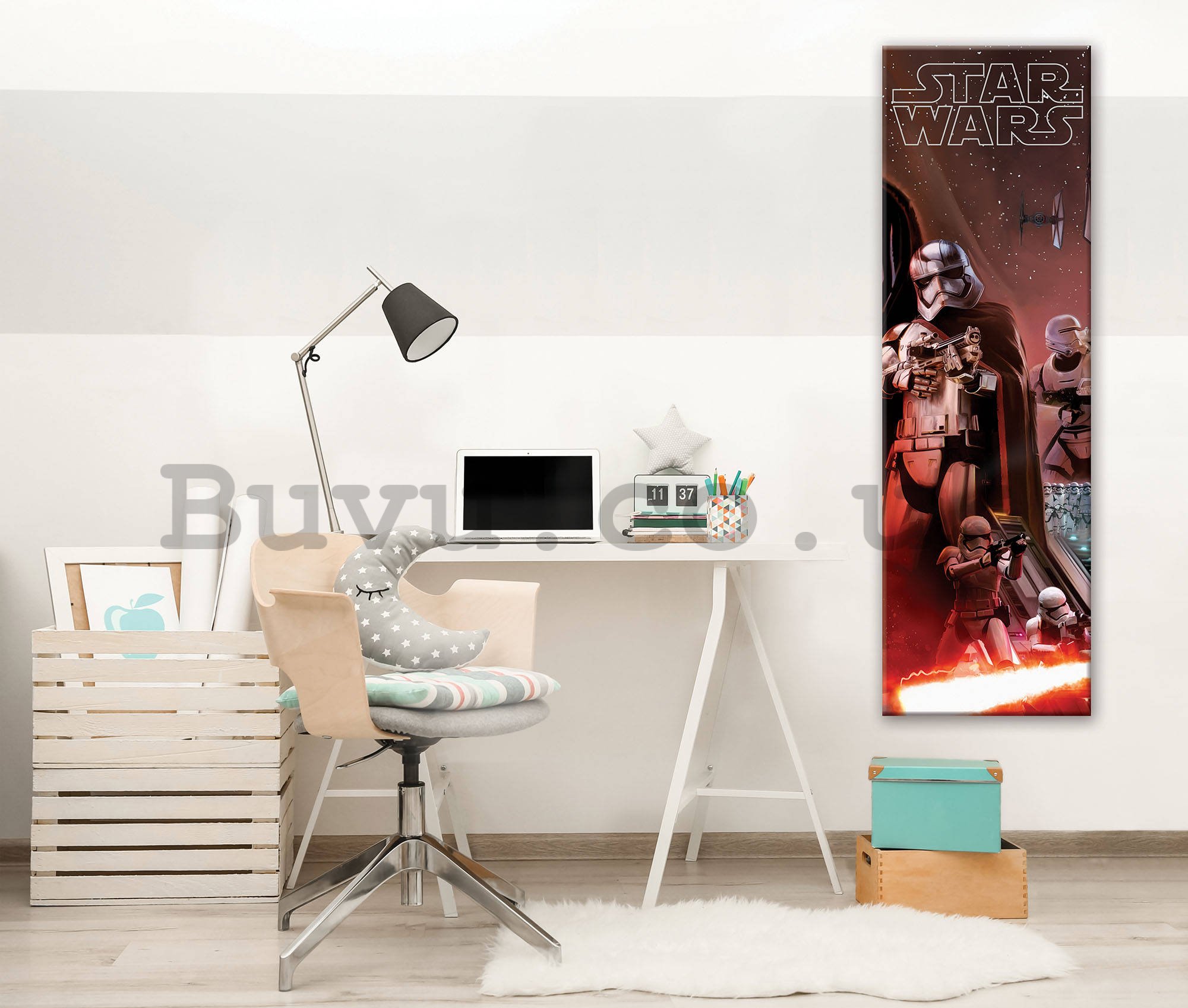 Painting on canvas: Star Wars Captain Phasma Poster - 45x145 cm