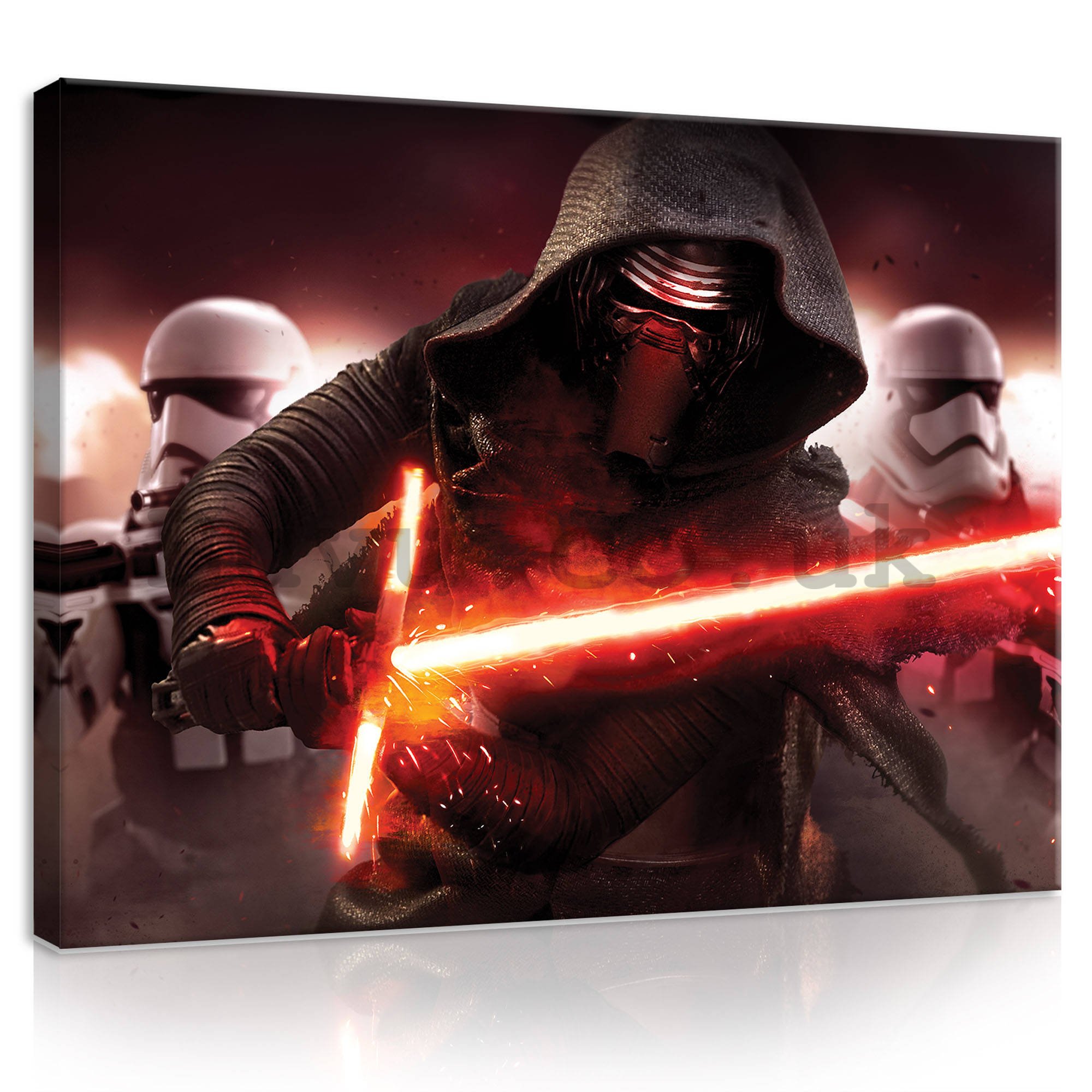 Painting on canvas: Star Wars Kylo Ren's Lightsaber - 80x60 cm