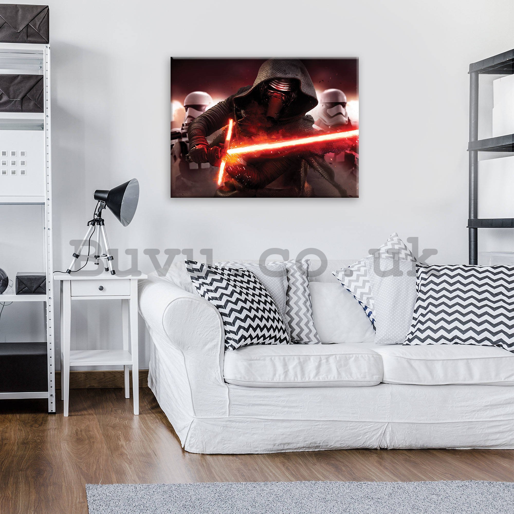 Painting on canvas: Star Wars Kylo Ren's Lightsaber - 80x60 cm