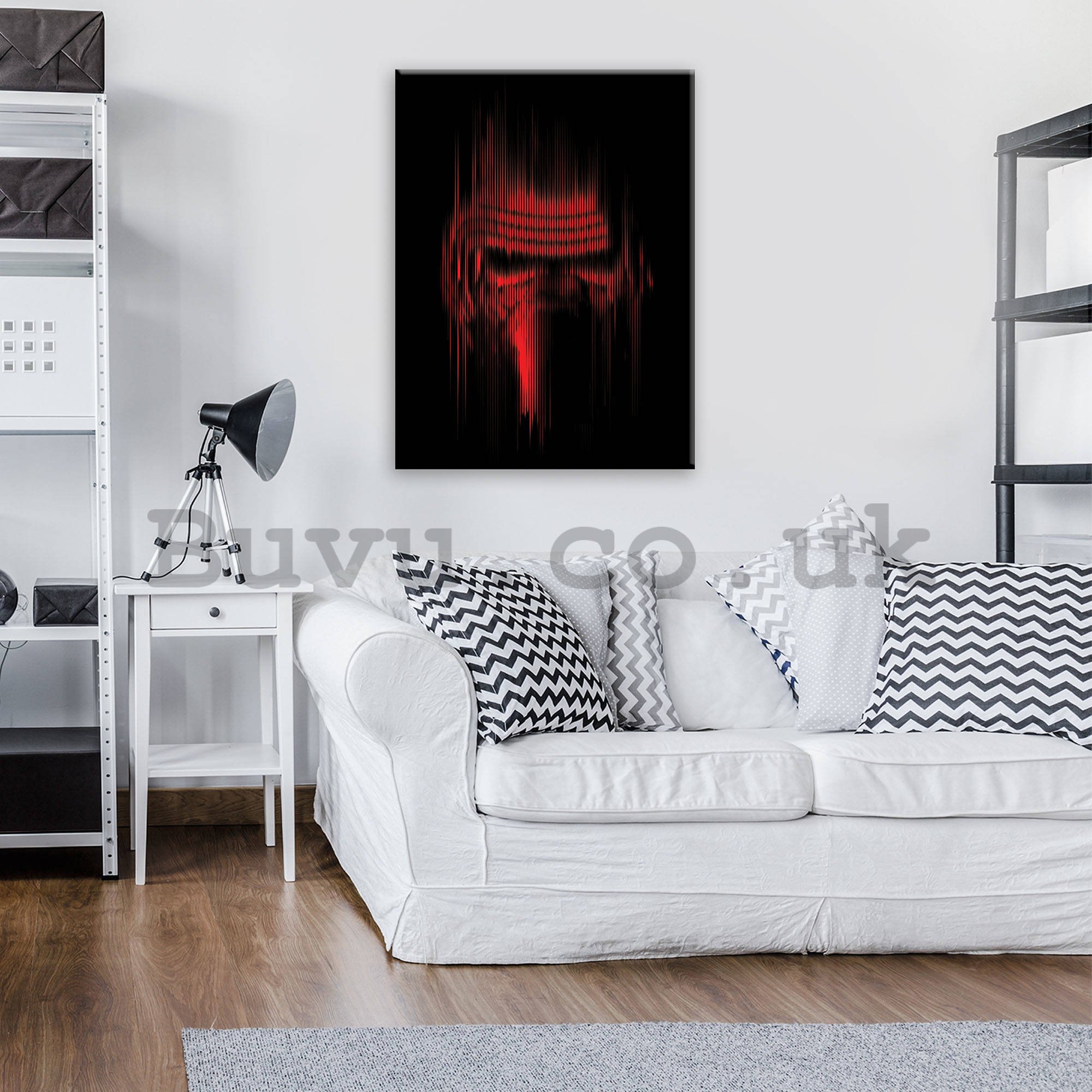 Painting on canvas: Star Wars Kylo Ren (helmet) - 80x60 cm