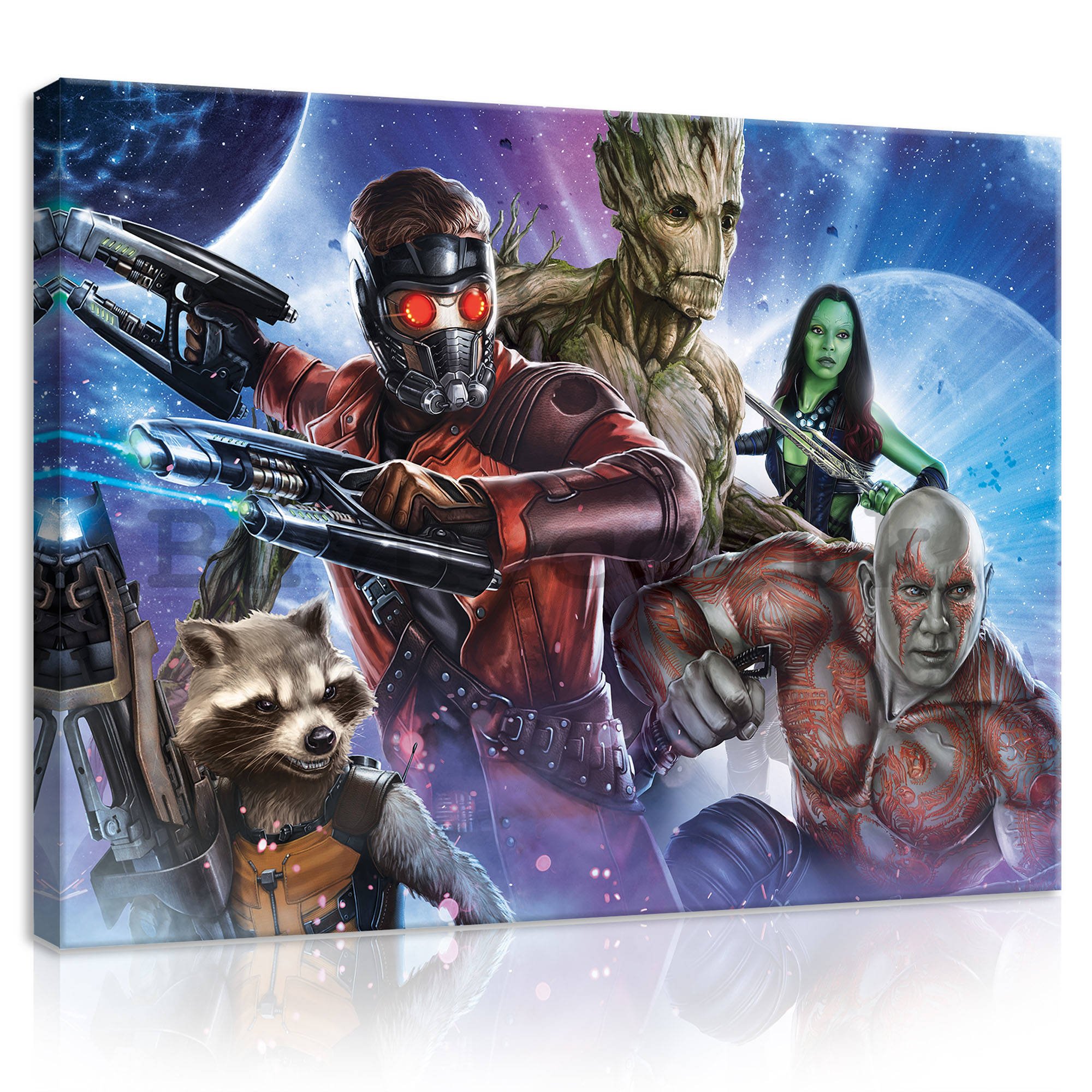 Painting on canvas: Guardians of The Galaxy Team (1) - 80x60 cm