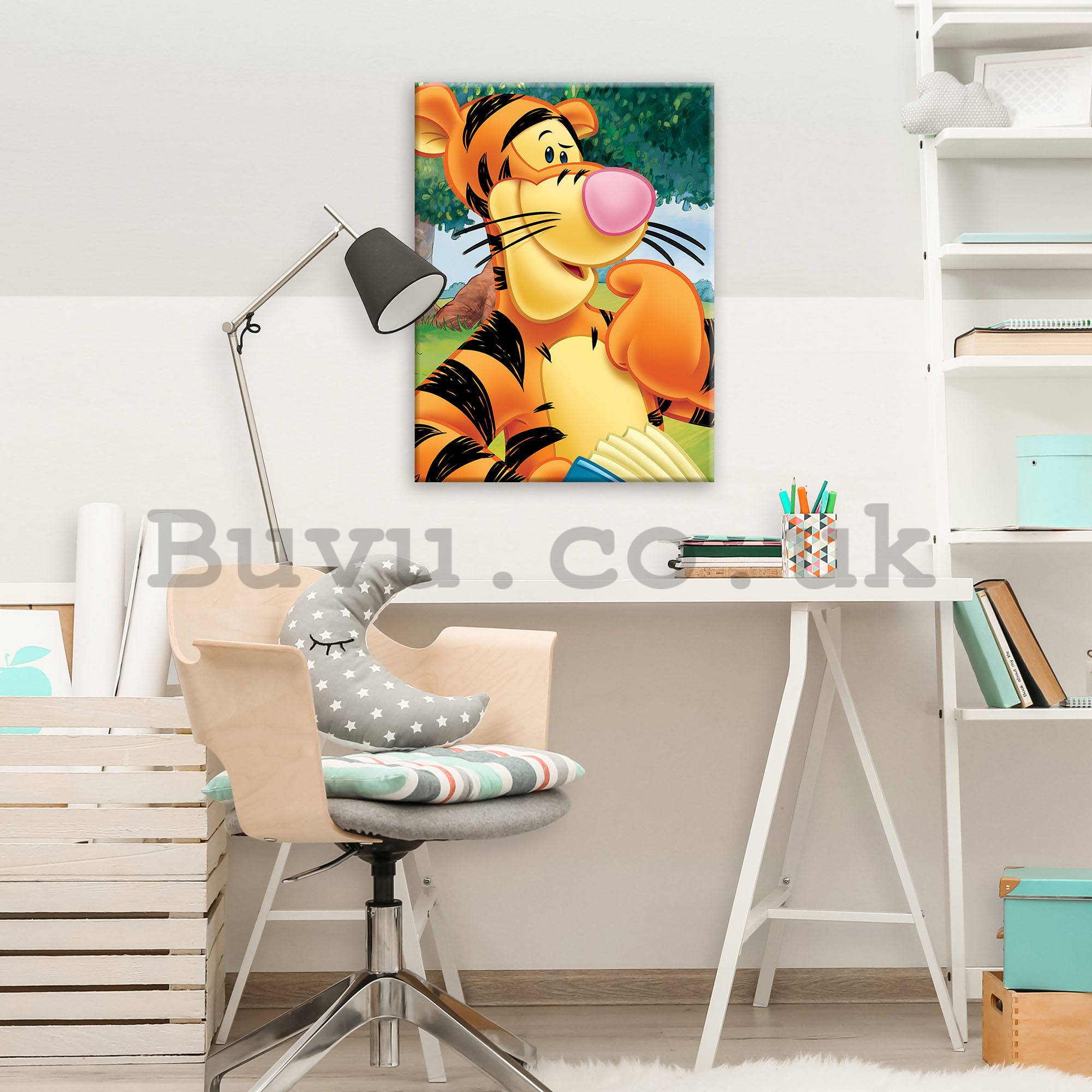 Painting on canvas: Winnie the Pooh (Tiger)  - 60x80 cm