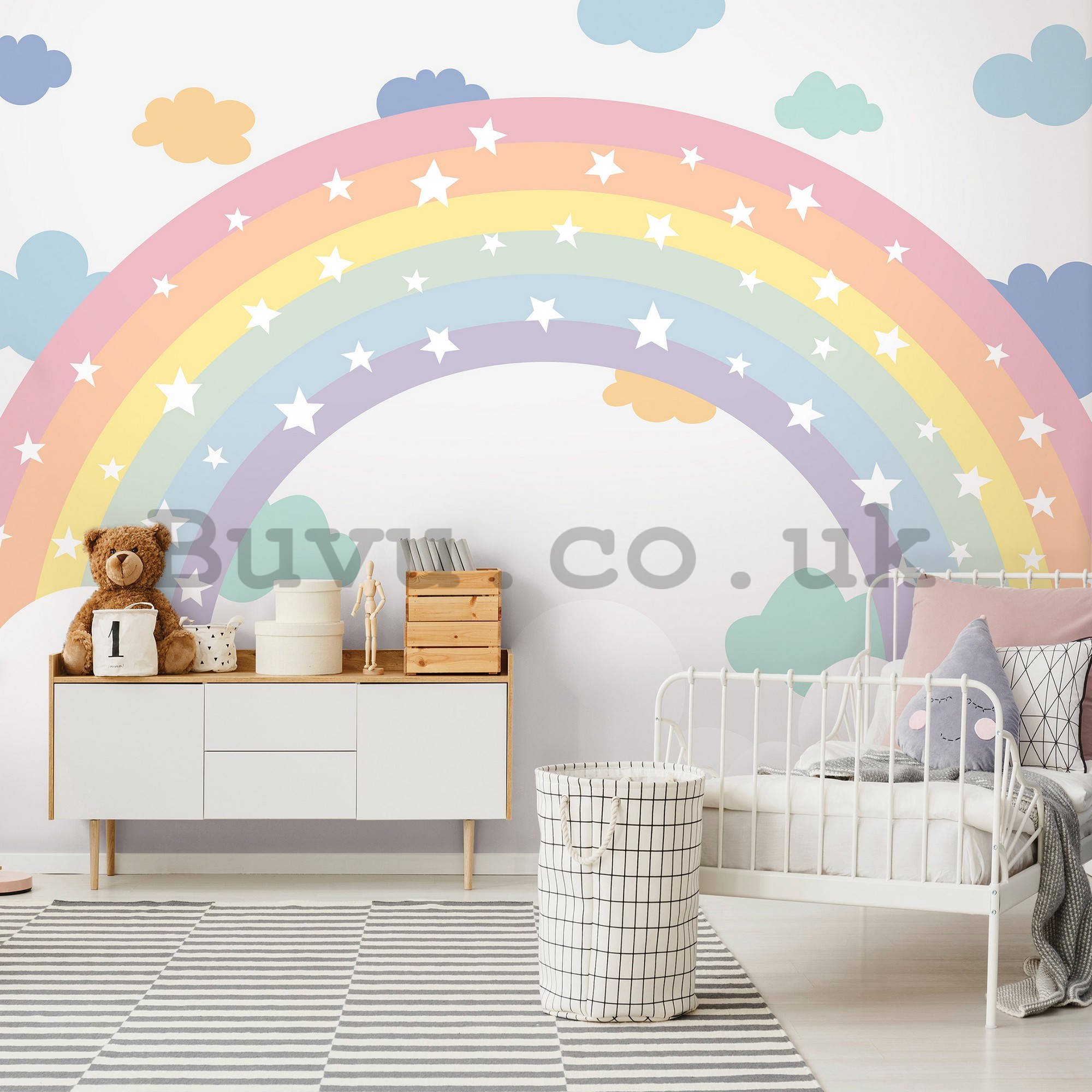 Wall mural vlies: Colorful Rainbow - 152,5x104 cm