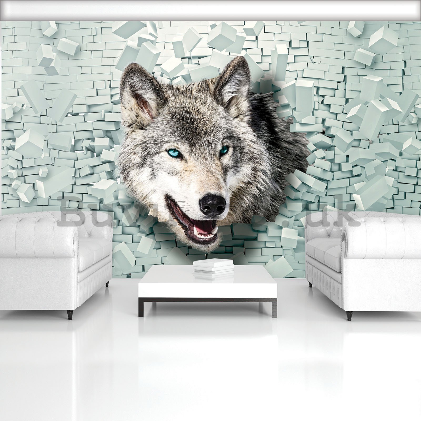 Wall mural: The Wolf and the Wall - 254x184 cm