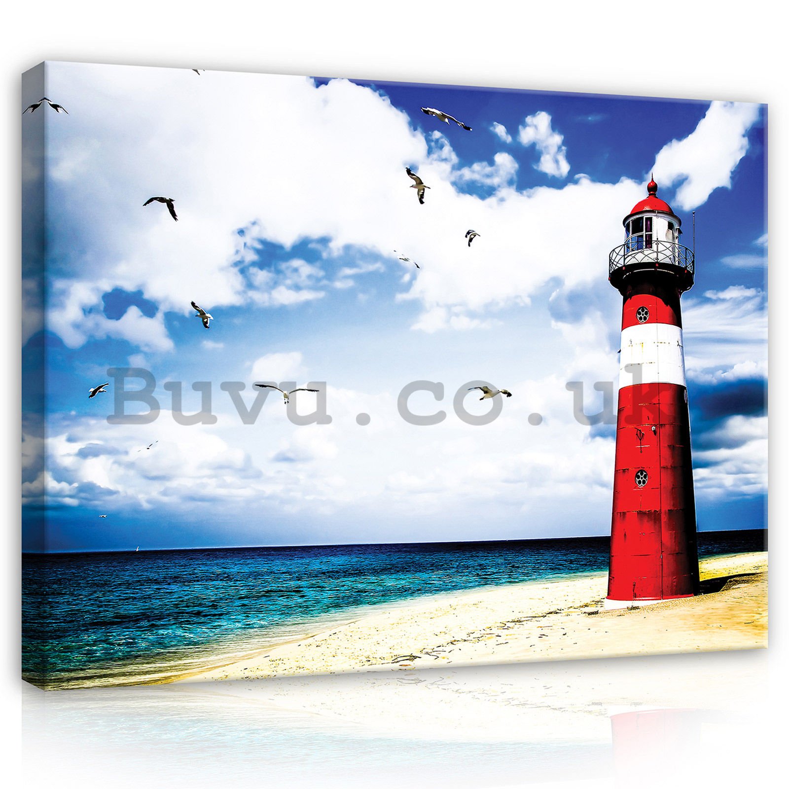 Painting on canvas: Lighthouse (3) - 80x60 cm