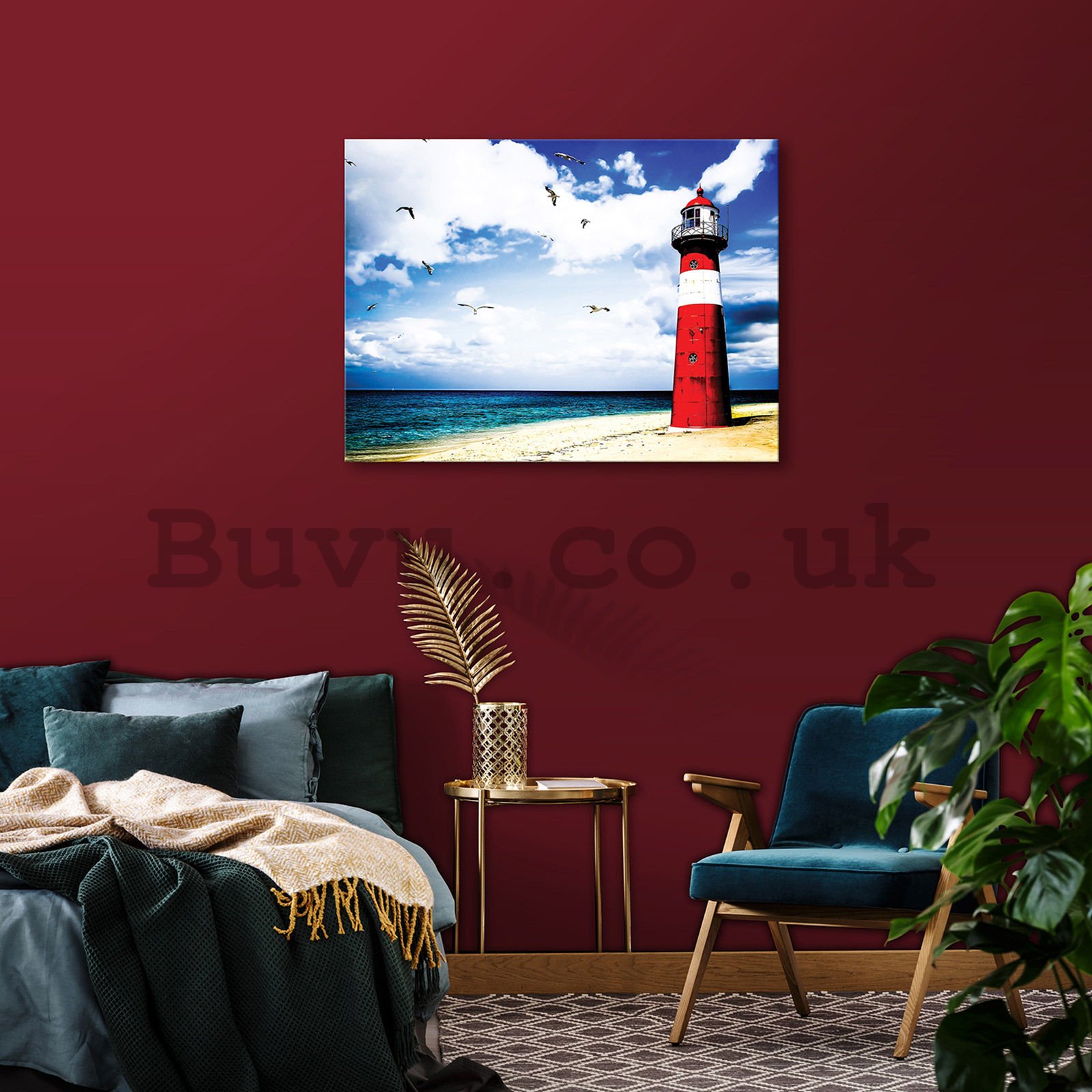 Painting on canvas: Lighthouse (3) - 80x60 cm